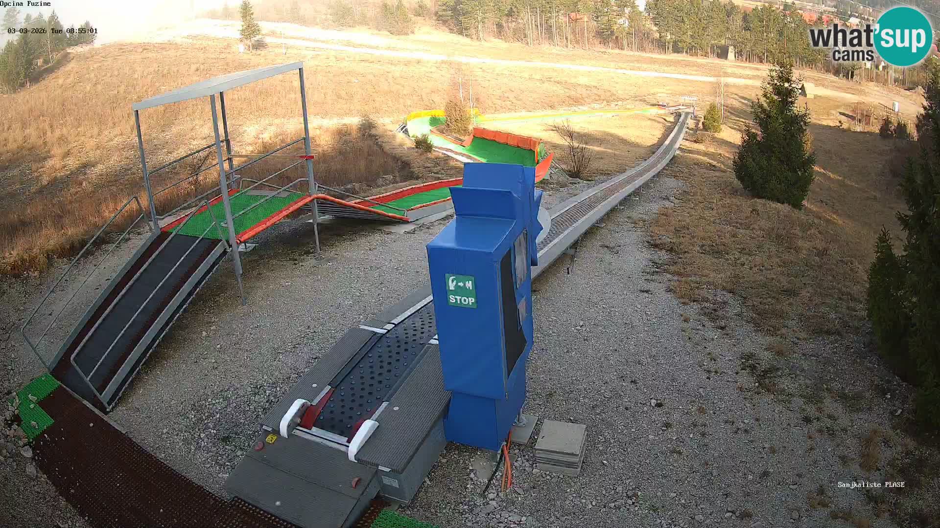 Live webcam Fužine toboggan run – Croatia