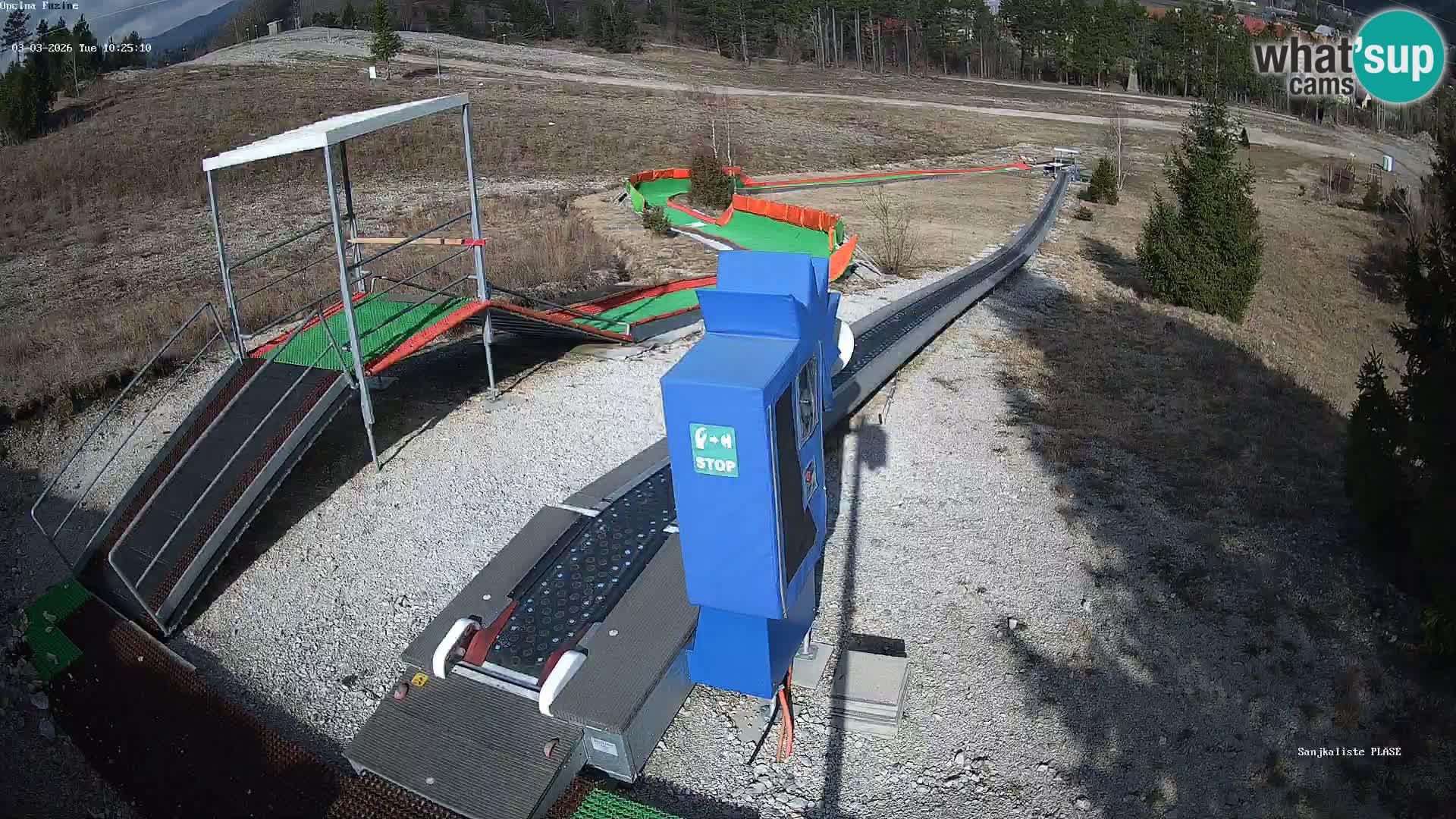 Webcam en vivo Pista de trineo Fužine – Croacia