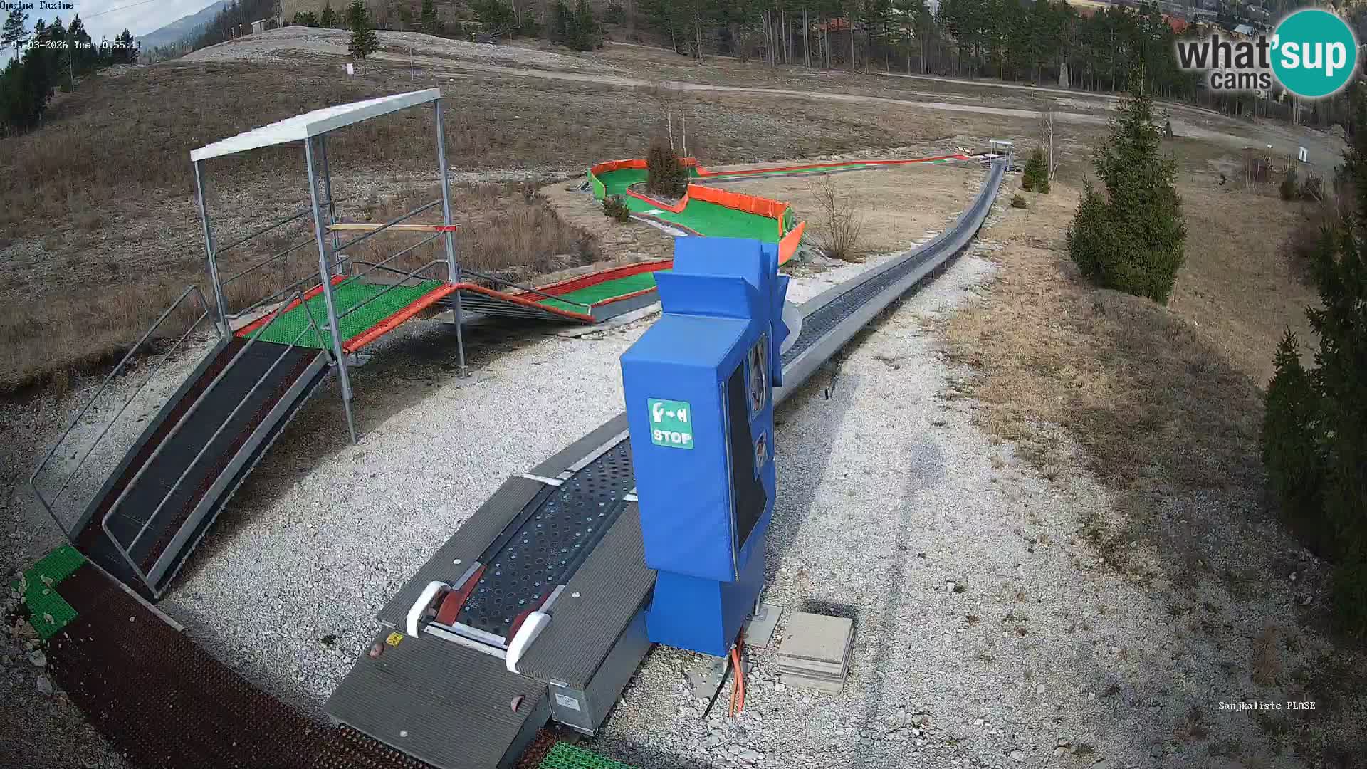 Live webcam Pista da slittino Fužine – Croazia