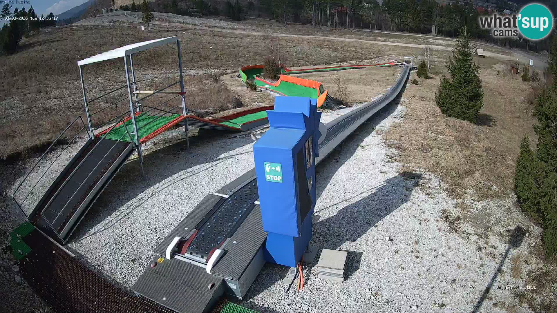 Live webcam Pista da slittino Fužine – Croazia