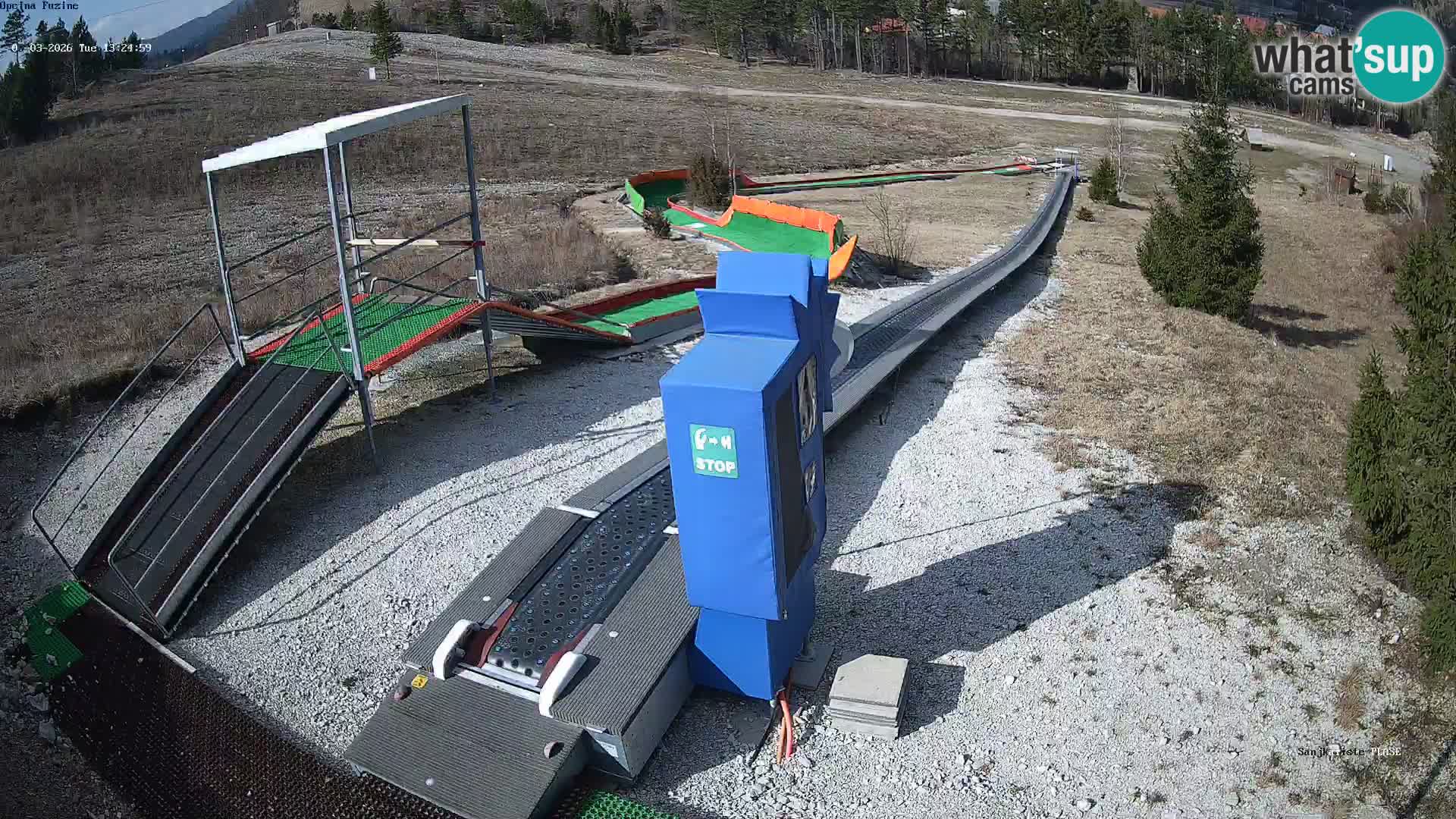 Webcam en vivo Pista de trineo Fužine – Croacia