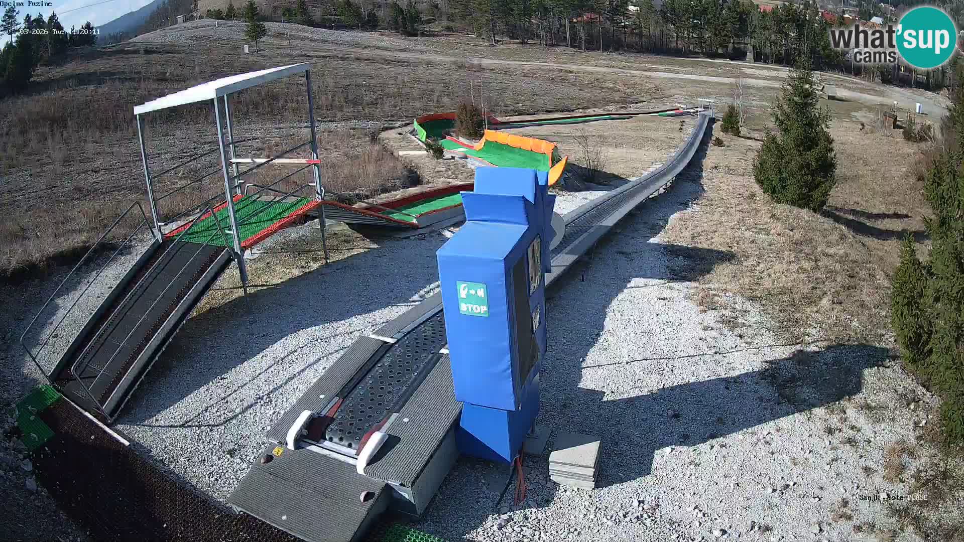 Live webcam Pista da slittino Fužine – Croazia