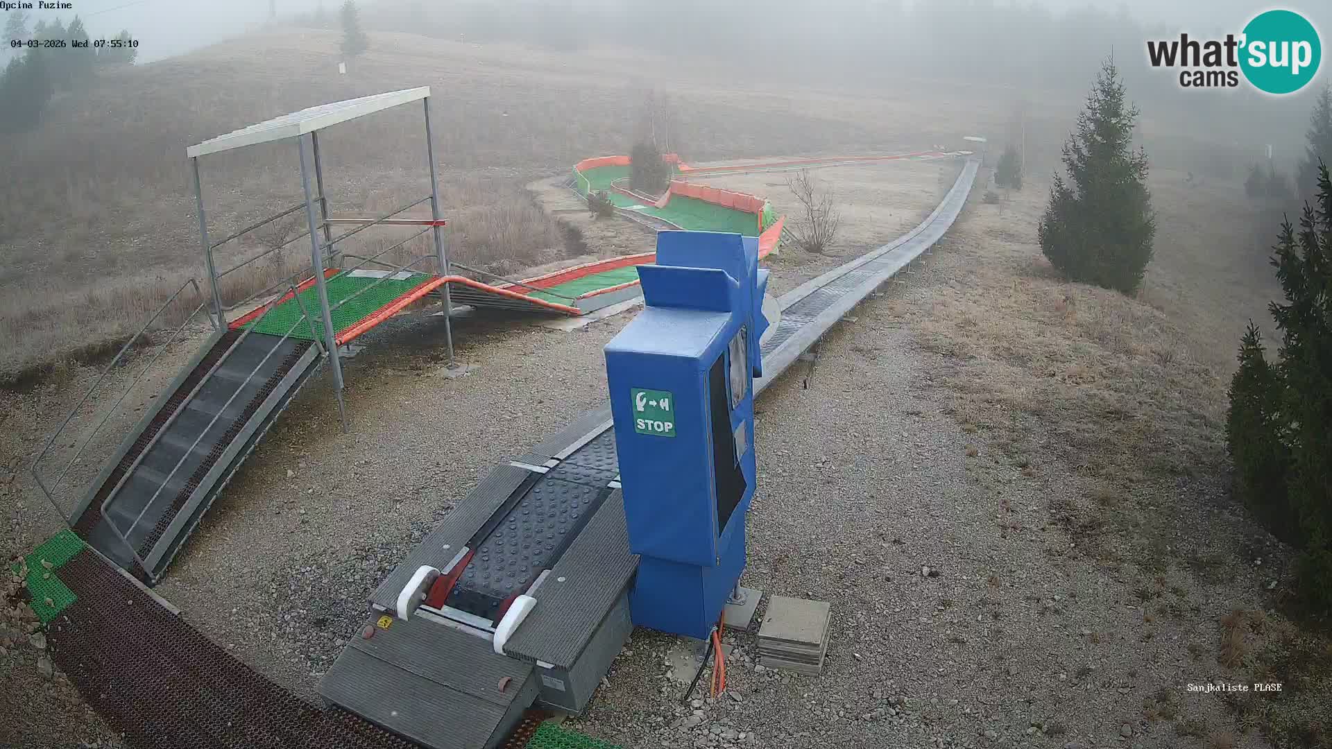 Live webcam Fužine toboggan run – Croatia