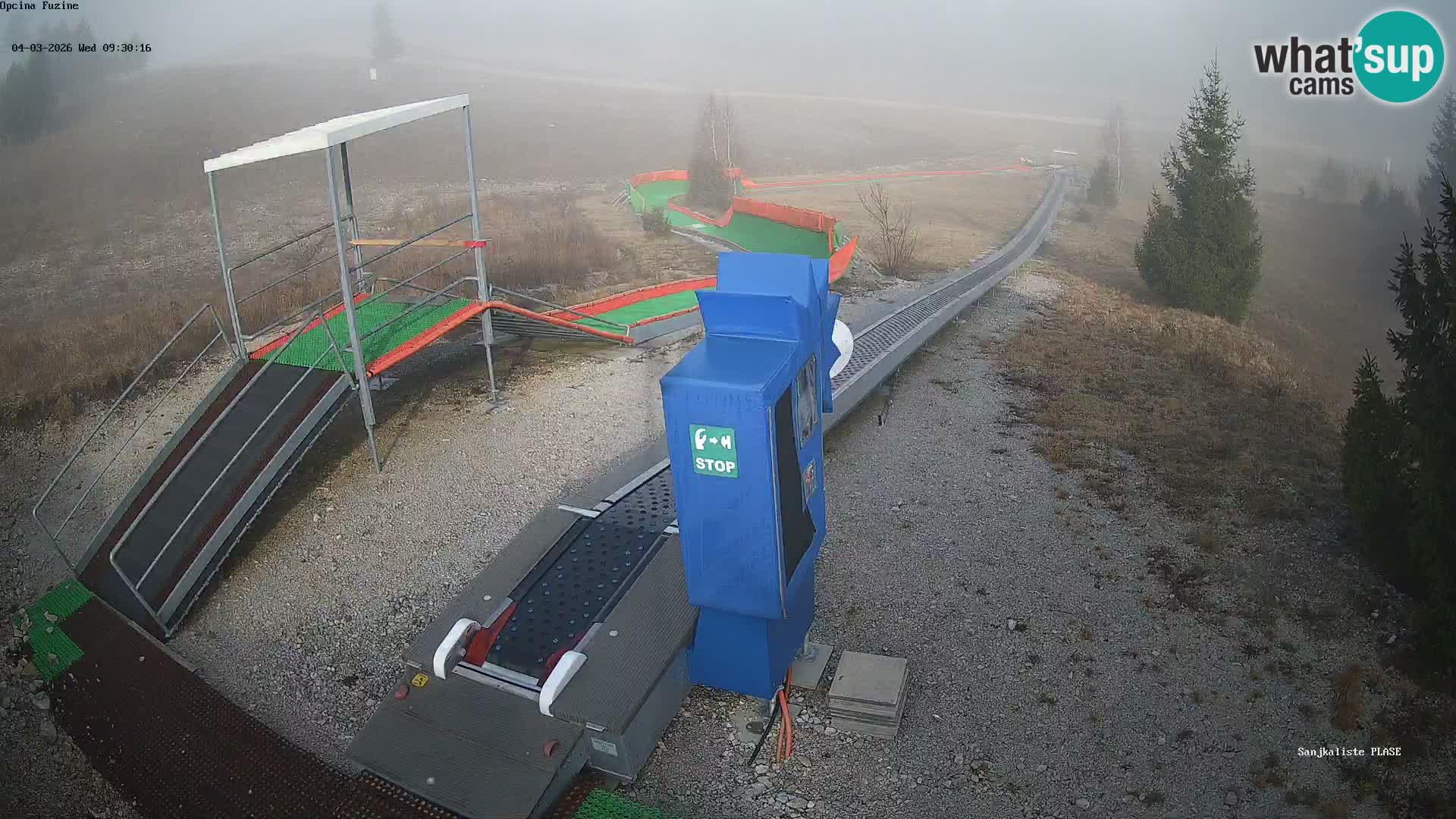 Spletna kamera v živo Sankališče Fužine – Hrvaška