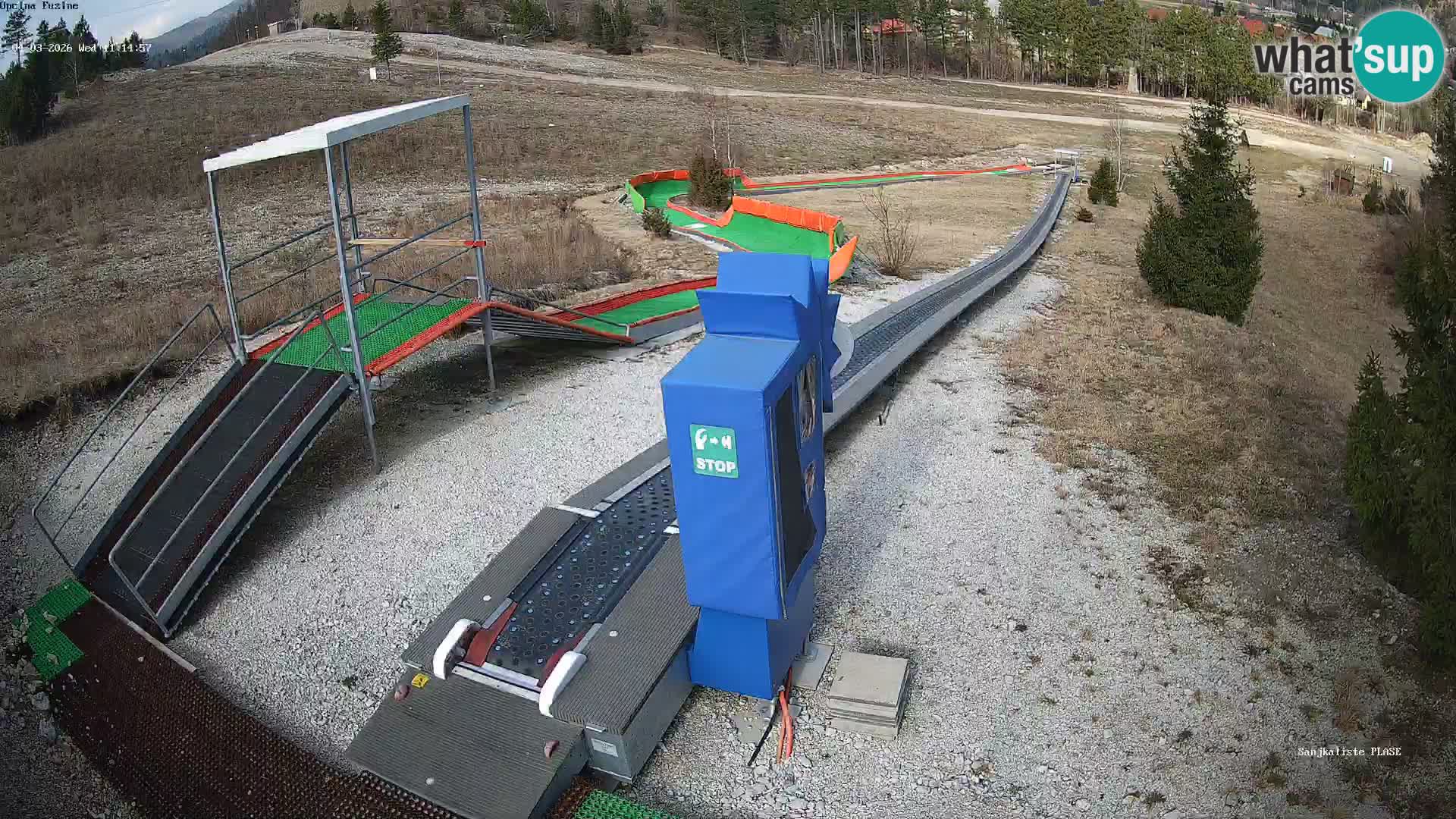 Spletna kamera v živo Sankališče Fužine – Hrvaška