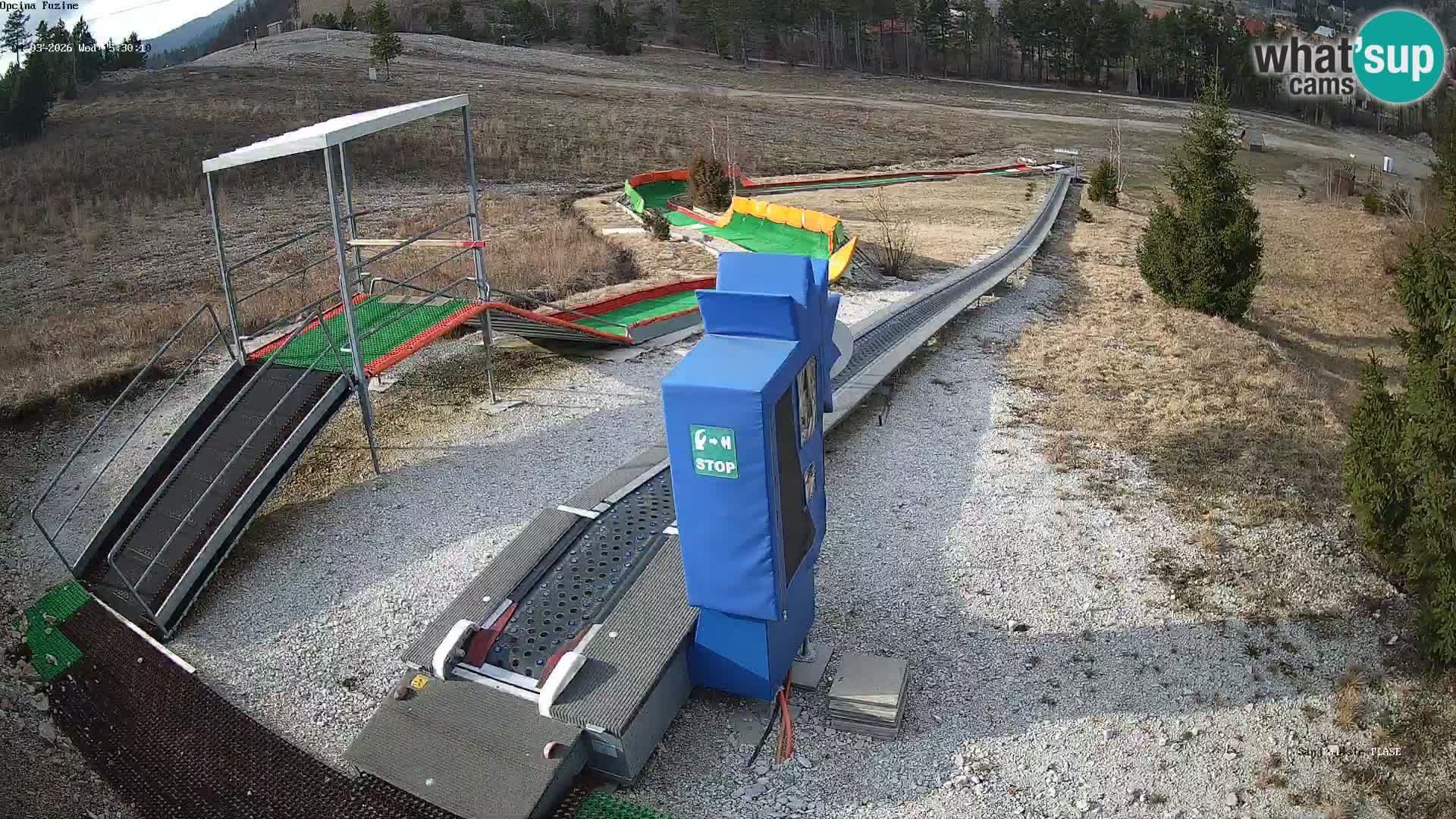 Live webcam Fužine toboggan run – Croatia