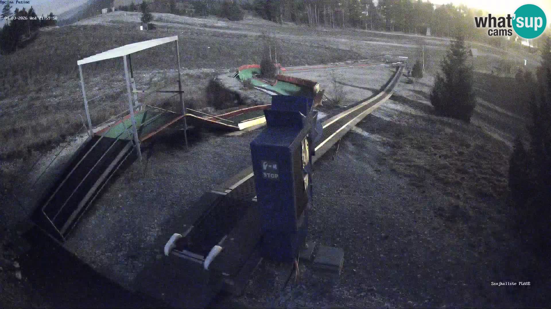 Webcam en direct Piste de luge de Fužine – Croatie