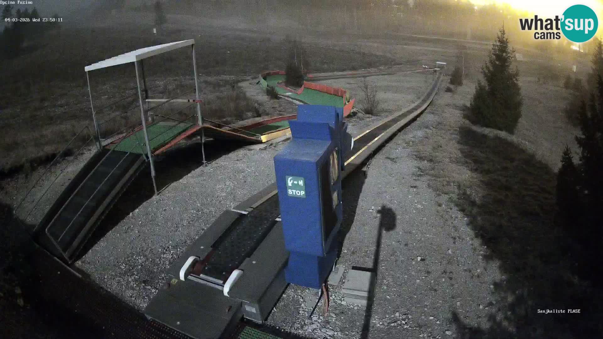 Webcam en direct Piste de luge de Fužine – Croatie