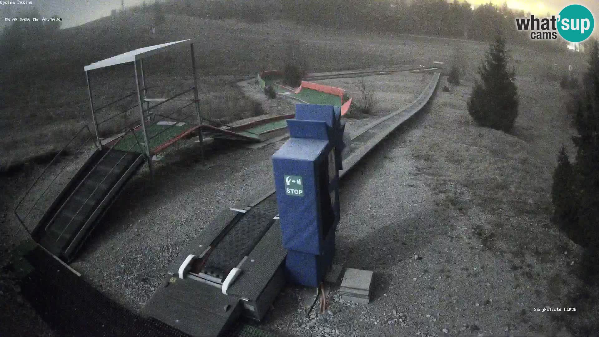 Live webcam Fužine toboggan run – Croatia