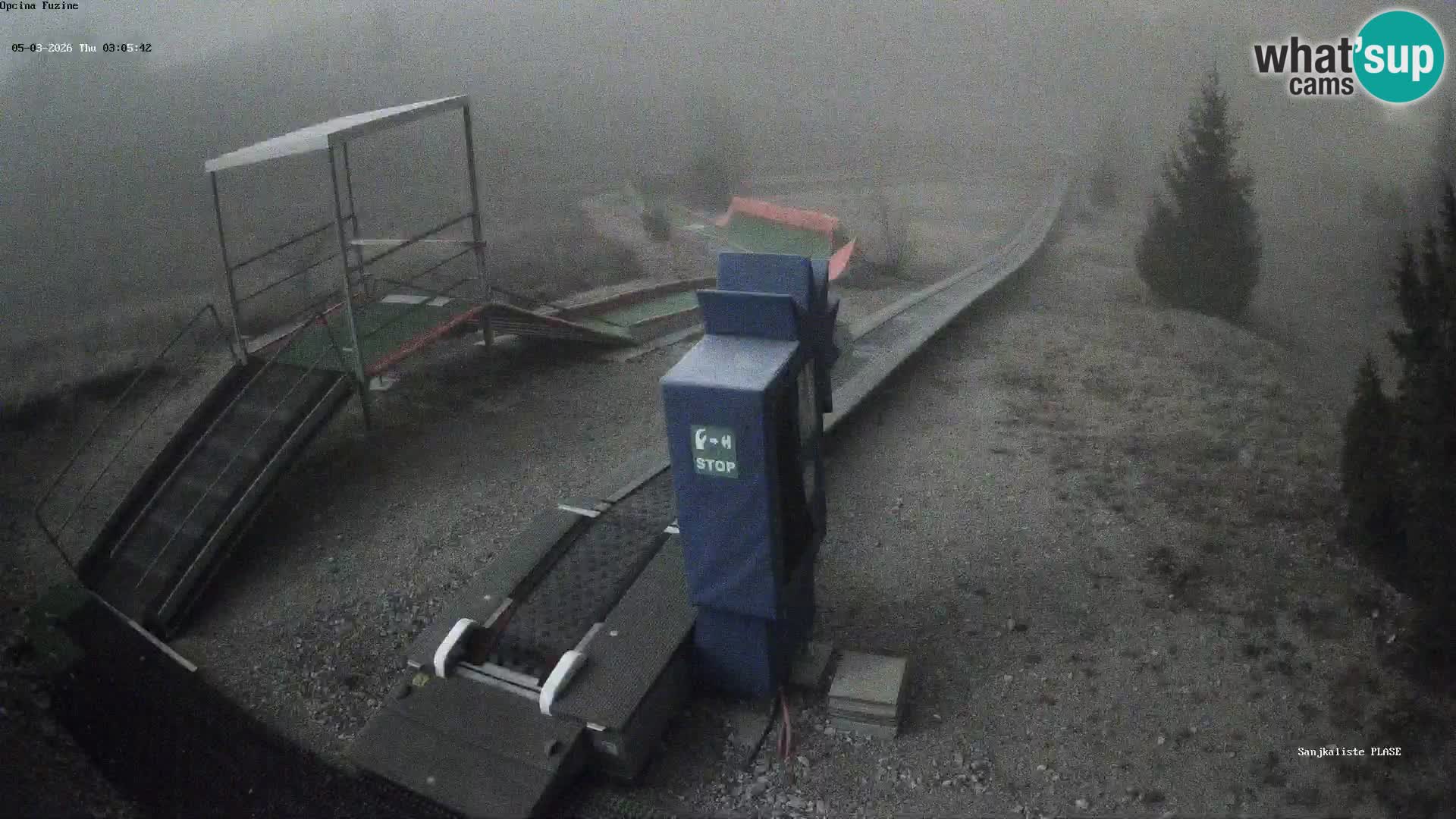 Live webcam Pista da slittino Fužine – Croazia