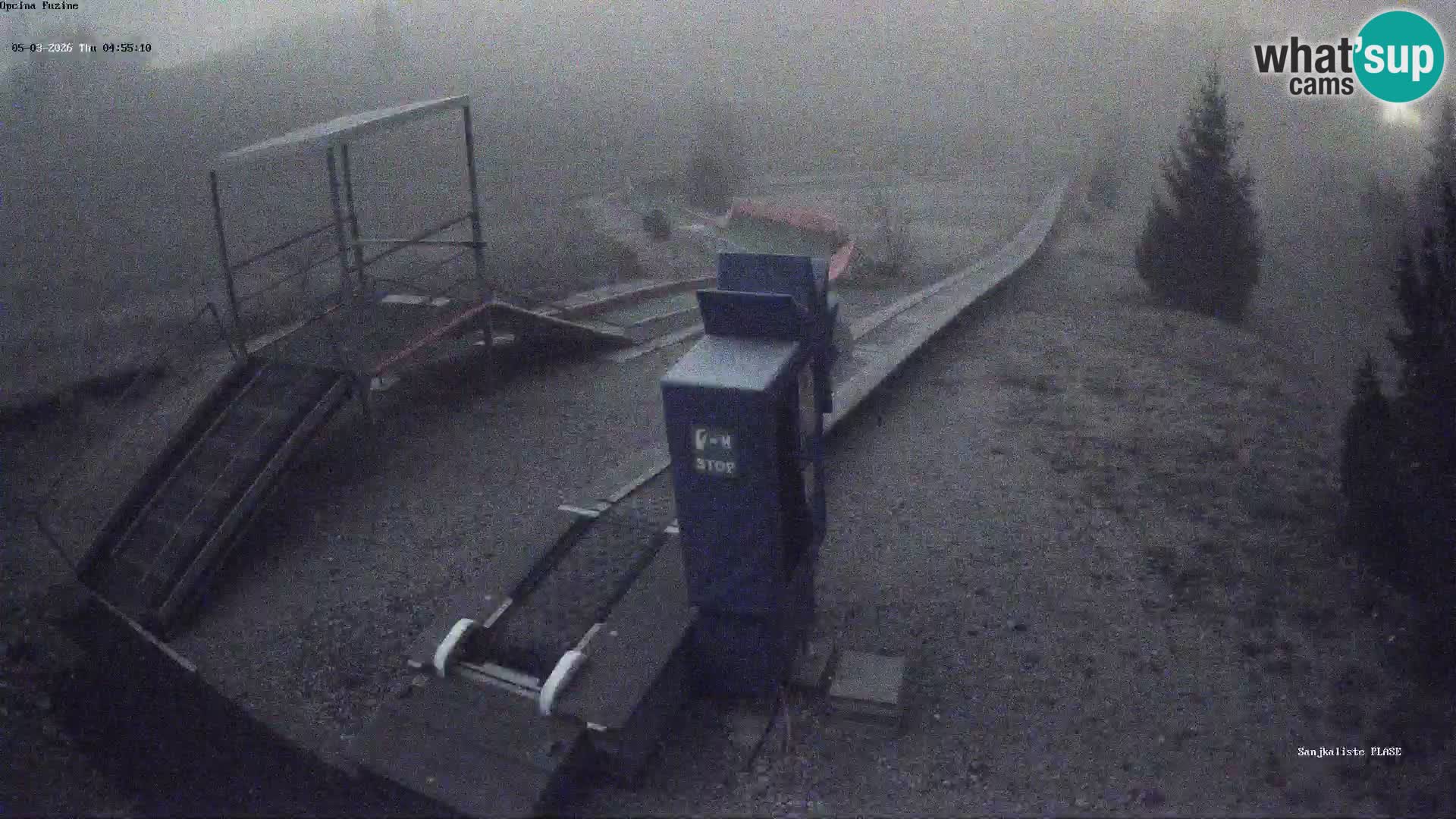 Live webcam Pista da slittino Fužine – Croazia