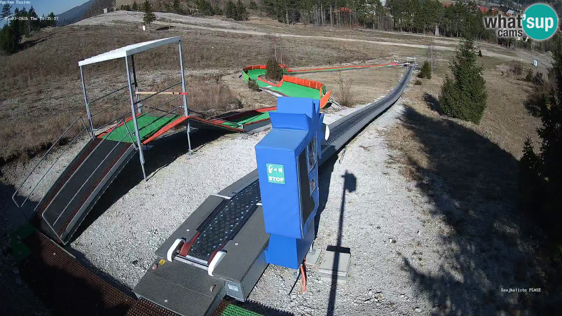 Spletna kamera v živo Sankališče Fužine – Hrvaška