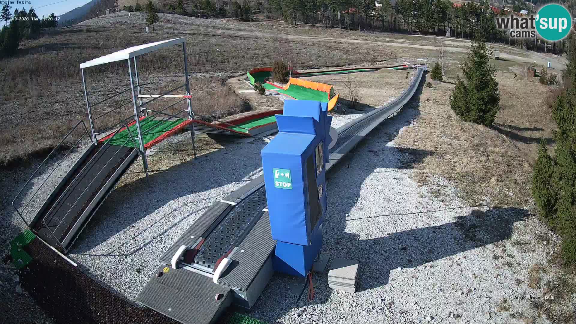 Live webcam Pista da slittino Fužine – Croazia