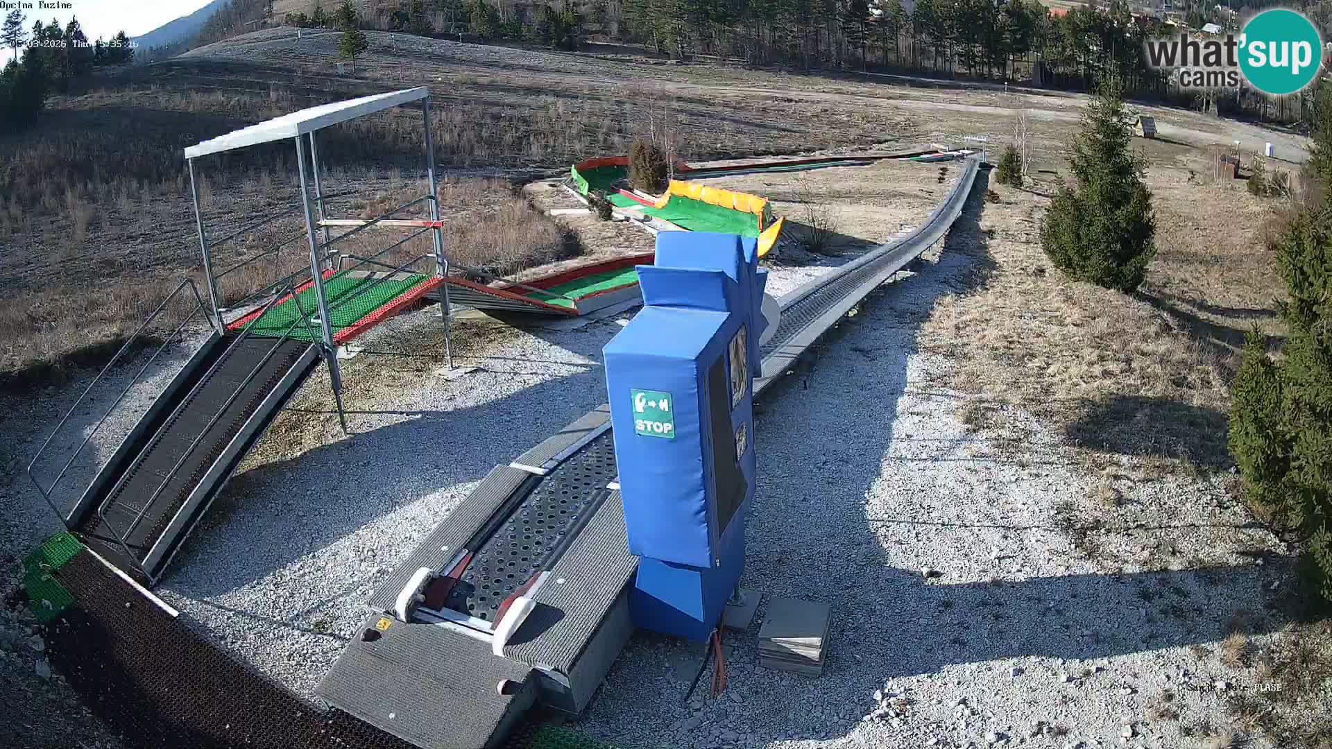 Live webcam Fužine toboggan run – Croatia