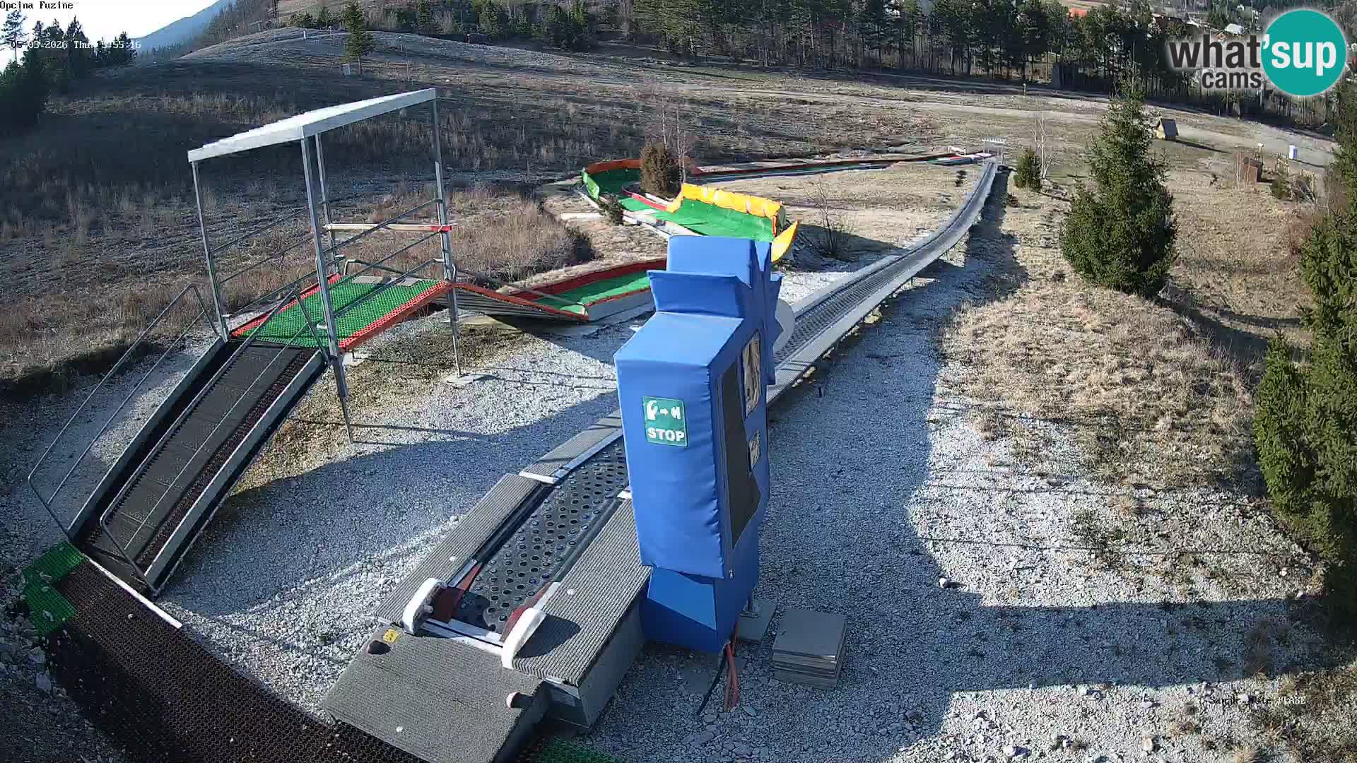 Live webcam Pista da slittino Fužine – Croazia