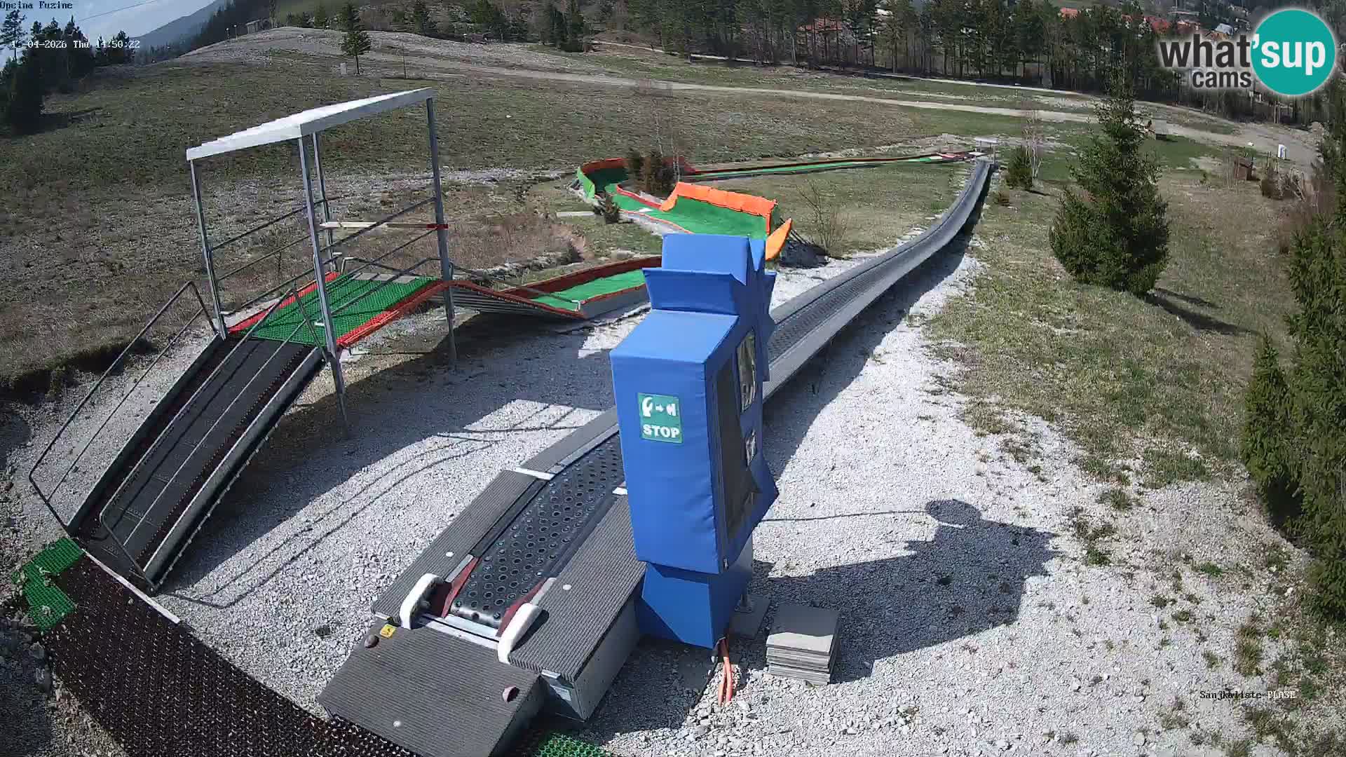 Live webcam Pista da slittino Fužine – Croazia