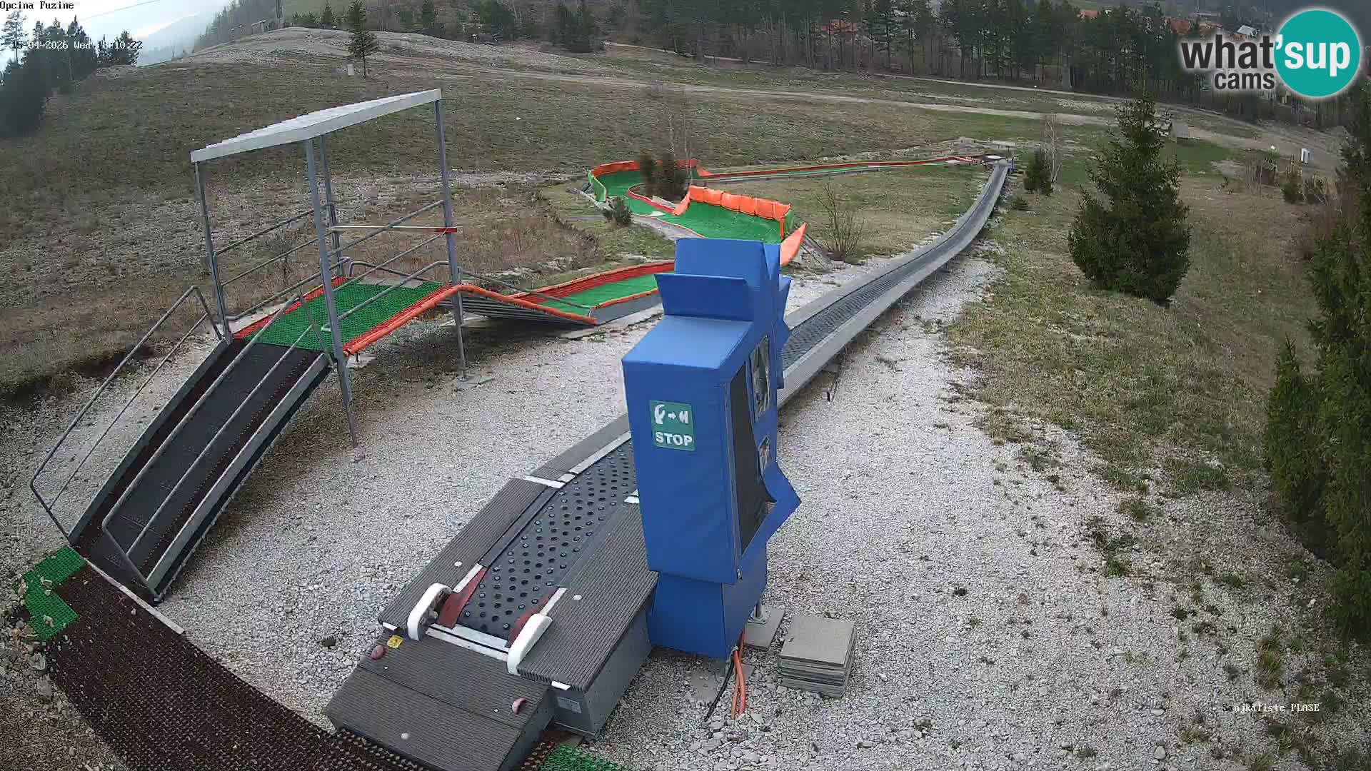 Live webcam Fužine toboggan run – Croatia