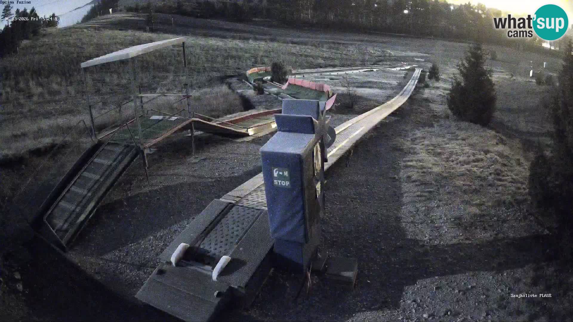 Live webcam Fužine toboggan run – Croatia