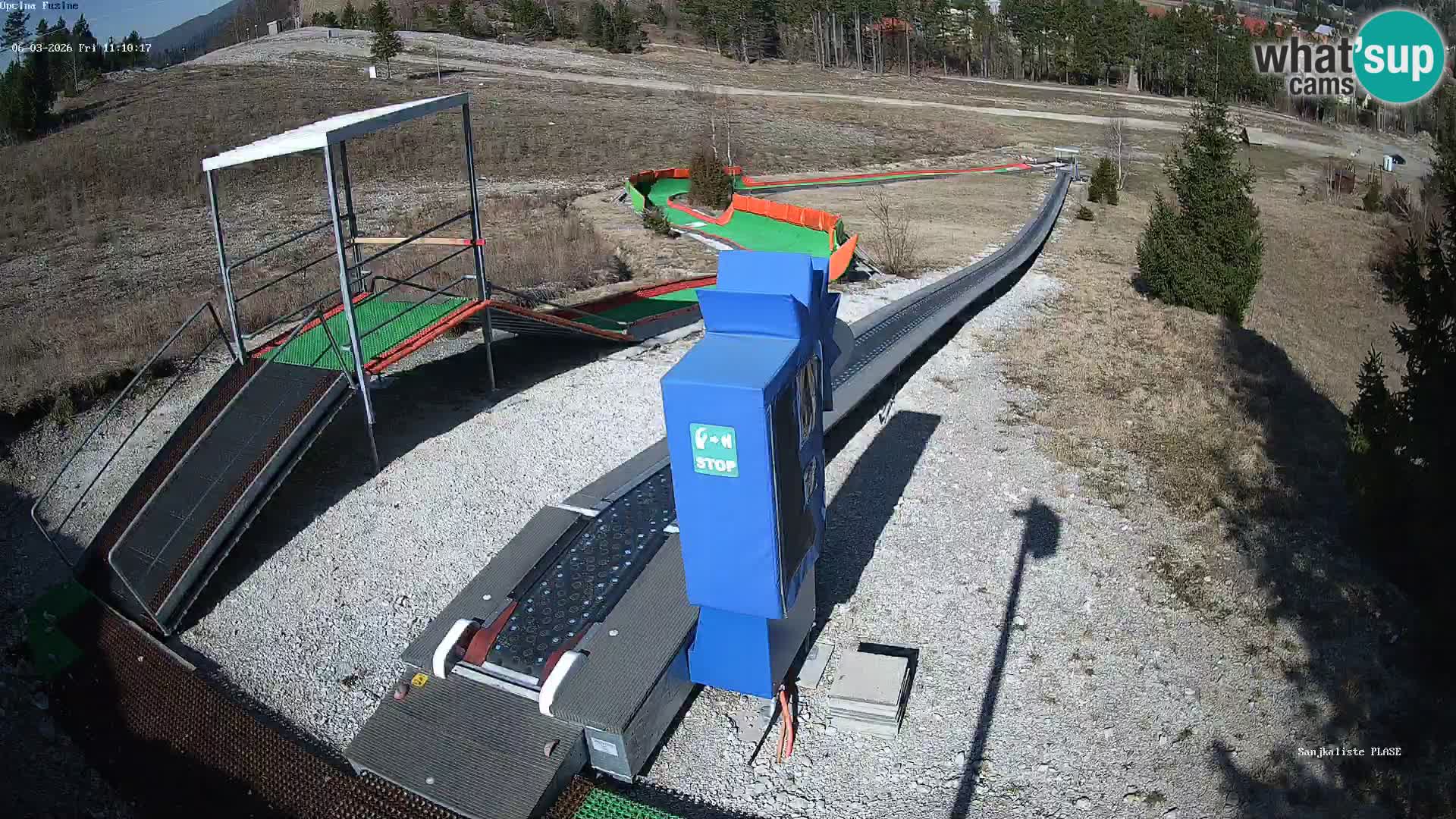 Live webcam Fužine toboggan run – Croatia