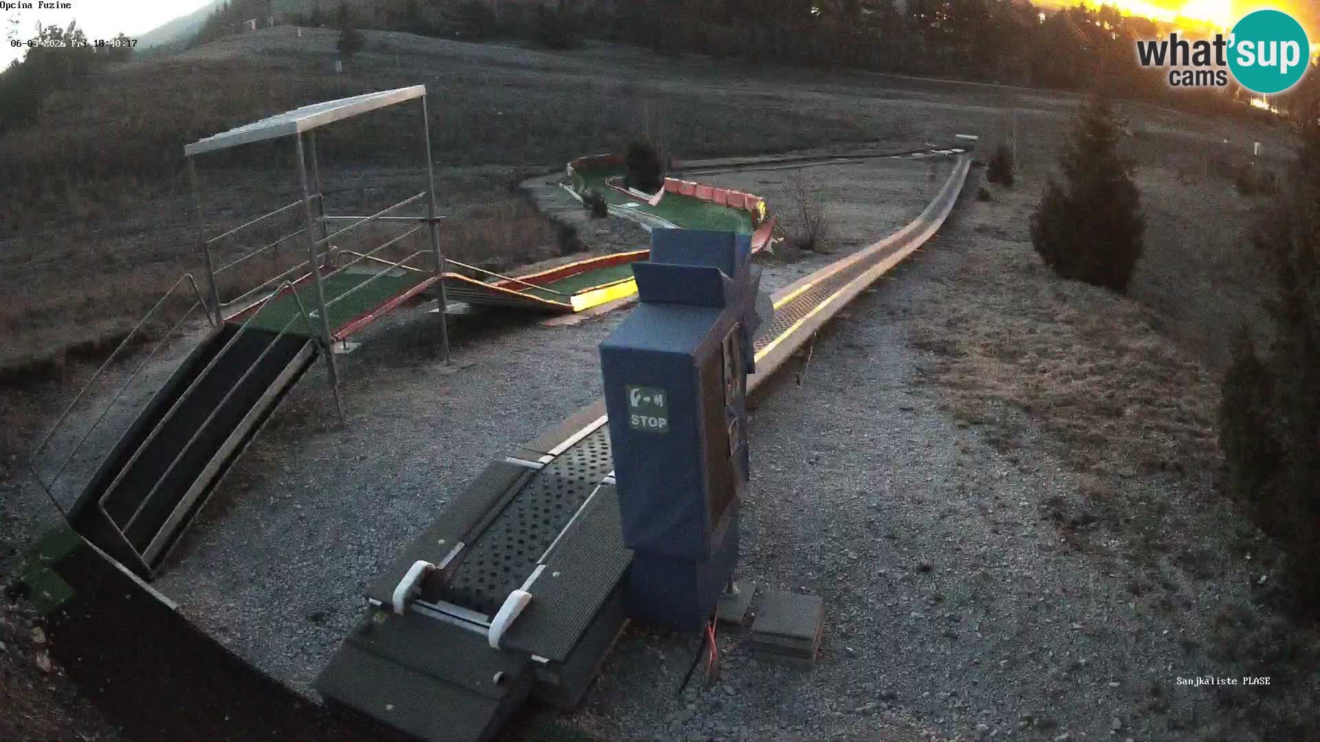 Live webcam Fužine toboggan run – Croatia