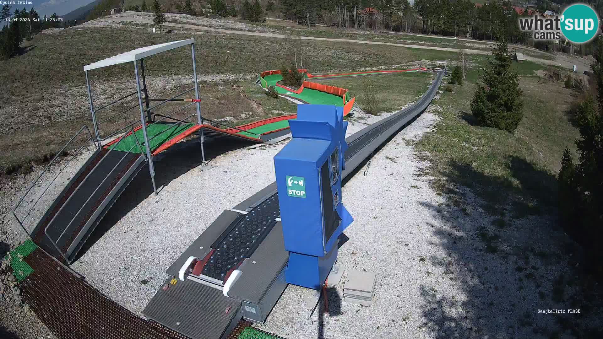 Live webcam Fužine toboggan run – Croatia