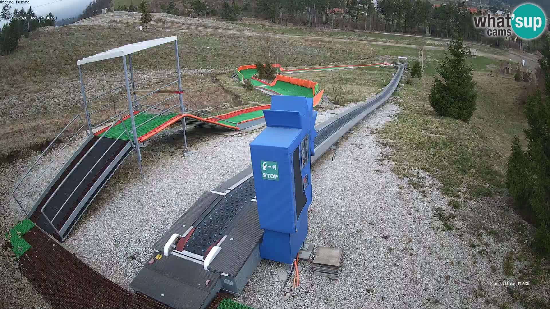 Live webcam Fužine toboggan run – Croatia