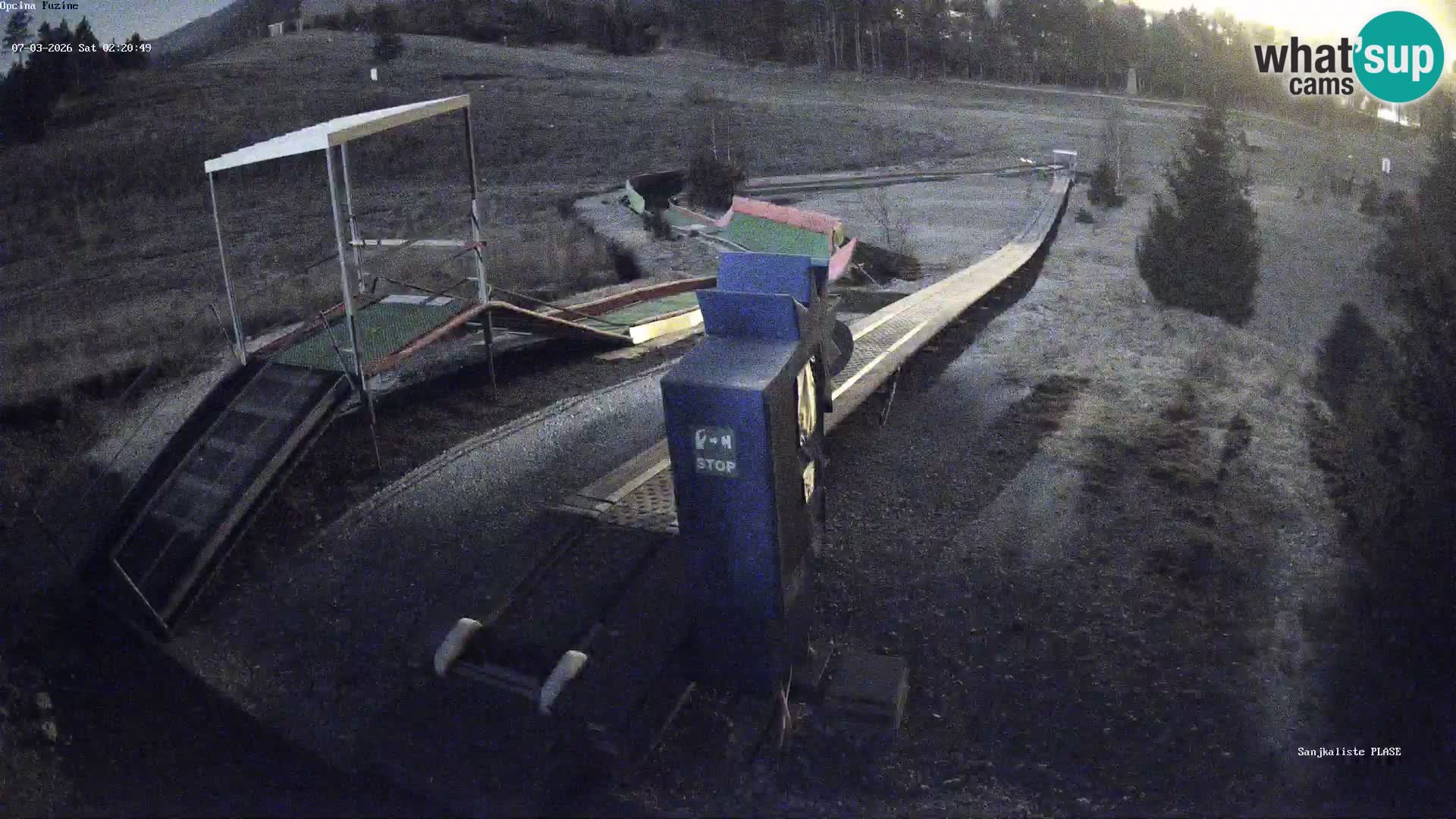 Webcam en vivo Pista de trineo Fužine – Croacia