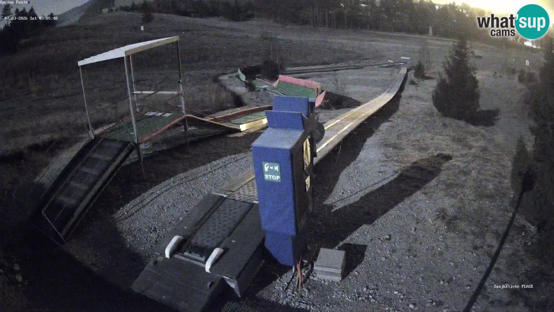 Spletna kamera v živo Sankališče Fužine – Hrvaška