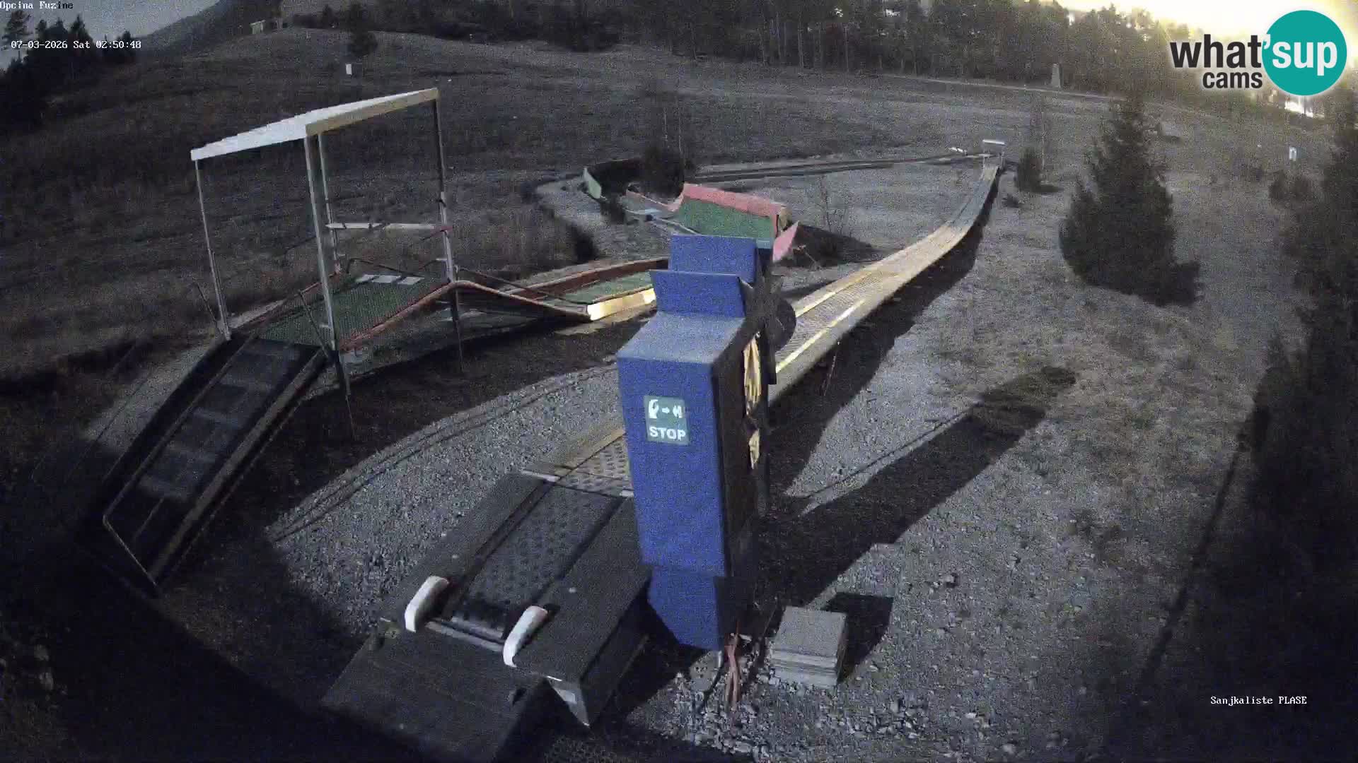 Webcam en vivo Pista de trineo Fužine – Croacia