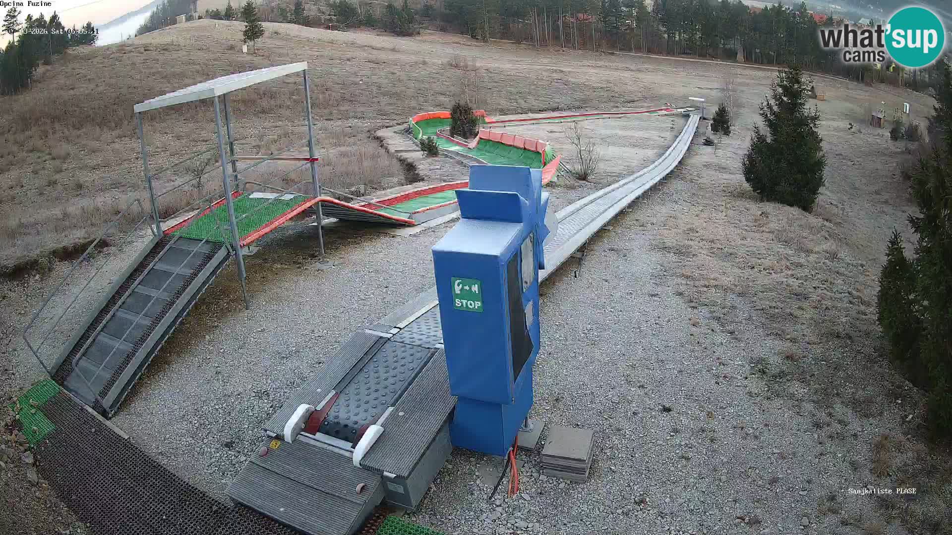 Spletna kamera v živo Sankališče Fužine – Hrvaška