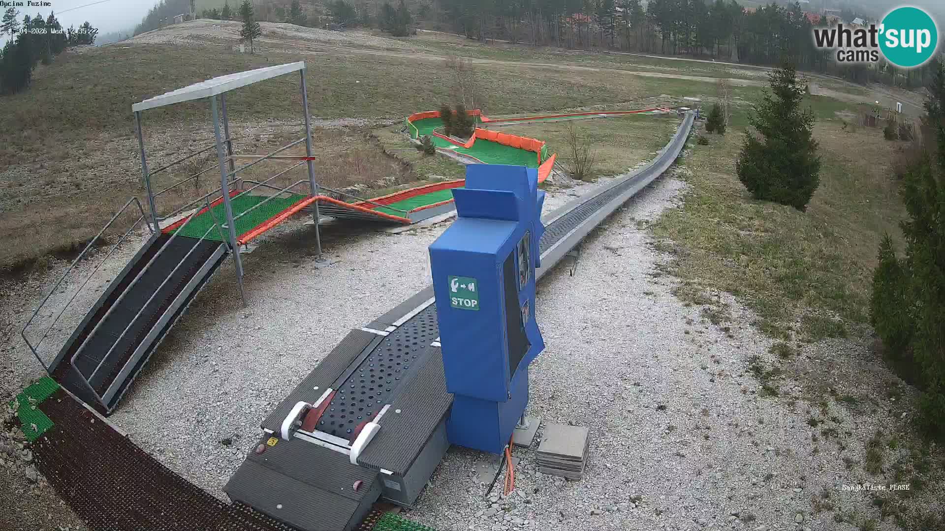 Live webcam Fužine toboggan run – Croatia