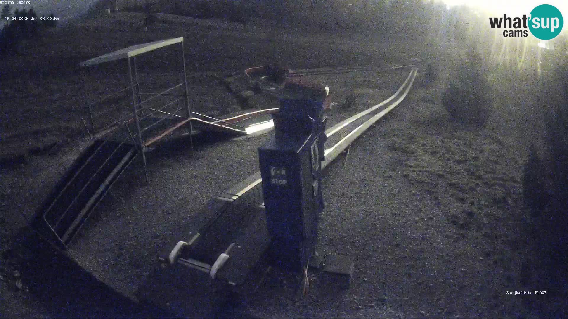 Live webcam Pista da slittino Fužine – Croazia