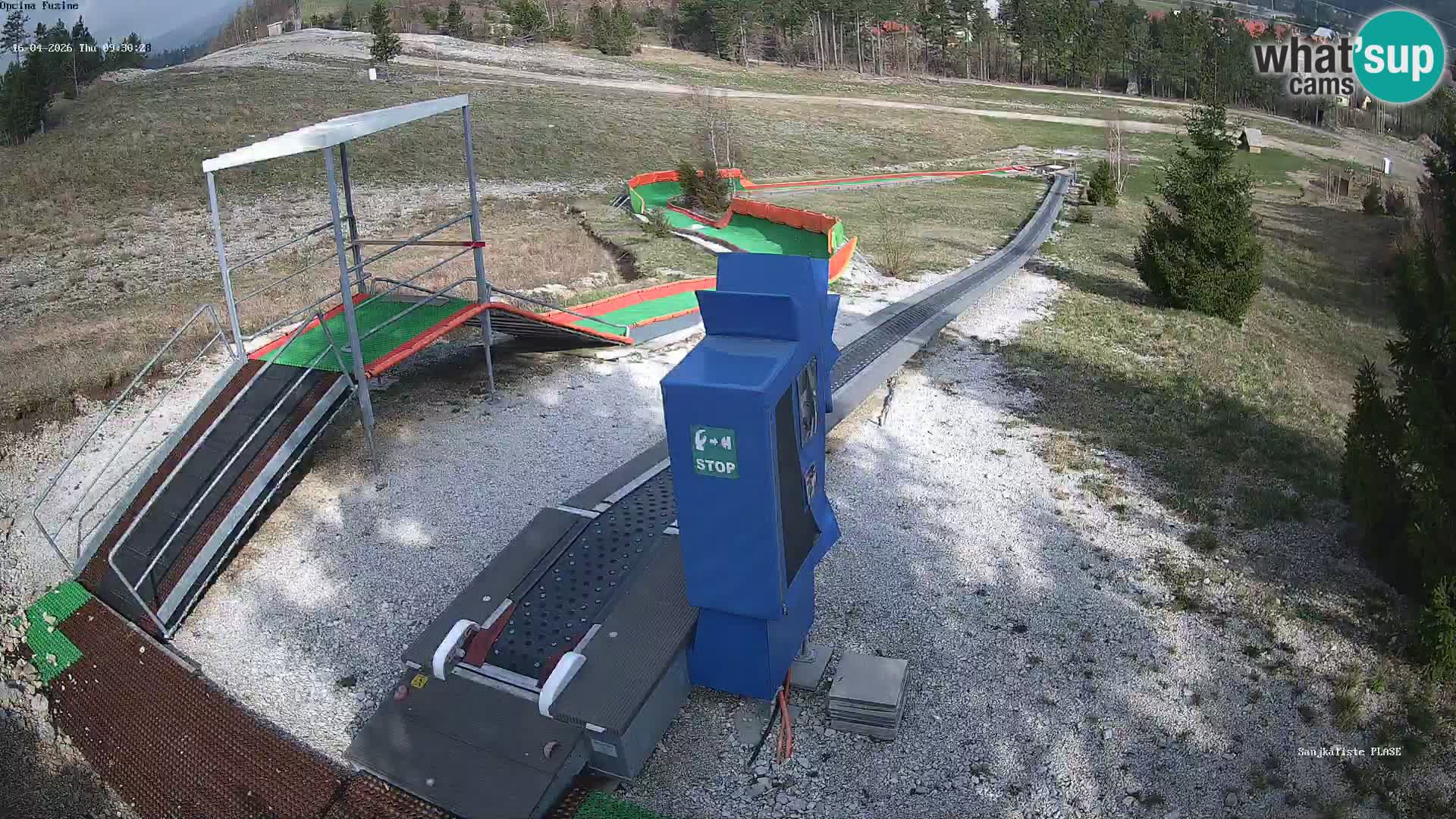 Webcam en vivo Pista de trineo Fužine – Croacia