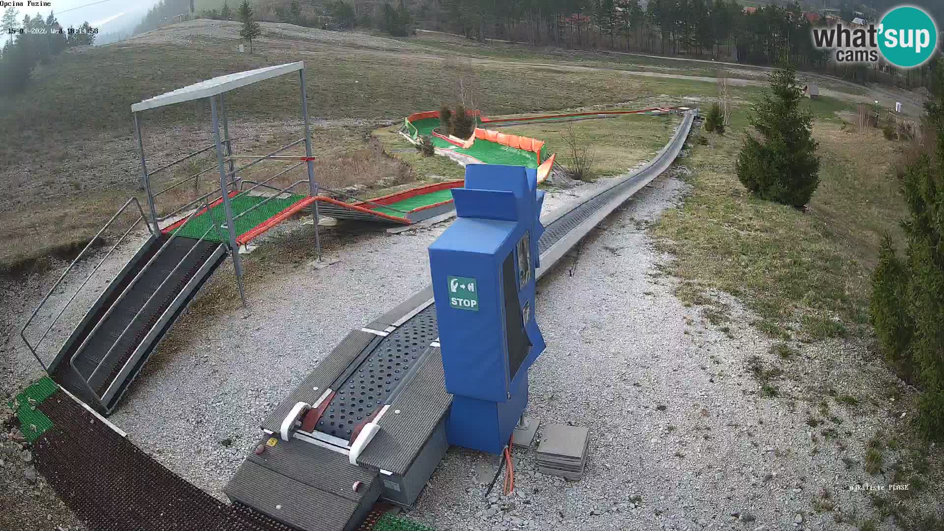 Webcam en vivo Pista de trineo Fužine – Croacia