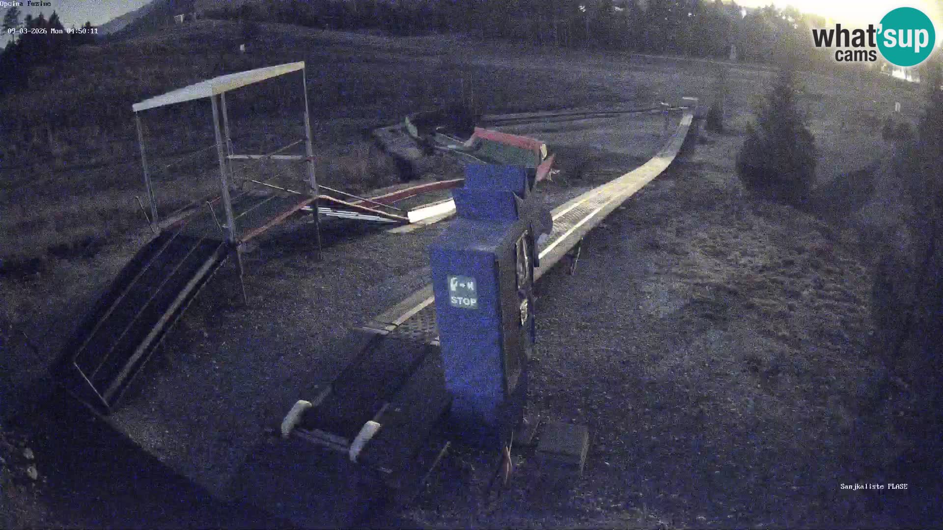 Live webcam Pista da slittino Fužine – Croazia