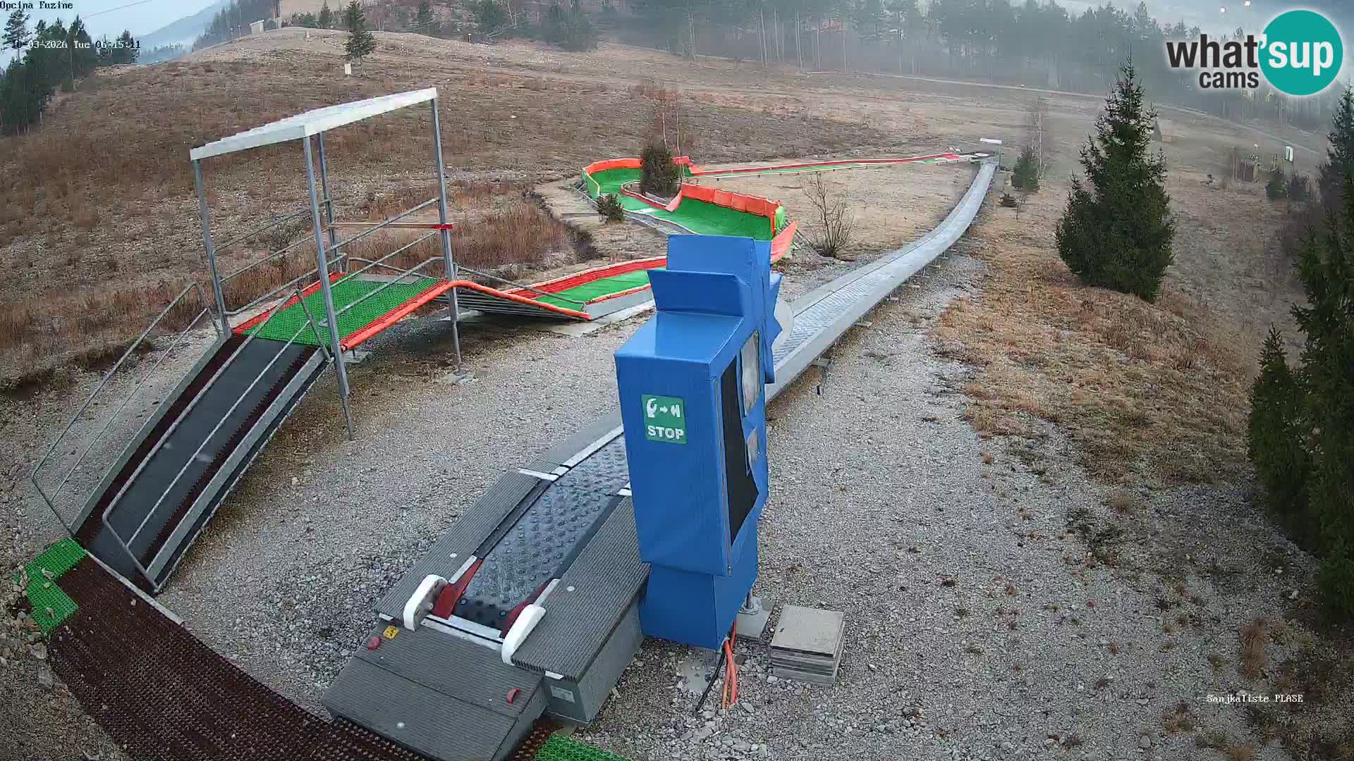 Webcam en vivo Pista de trineo Fužine – Croacia