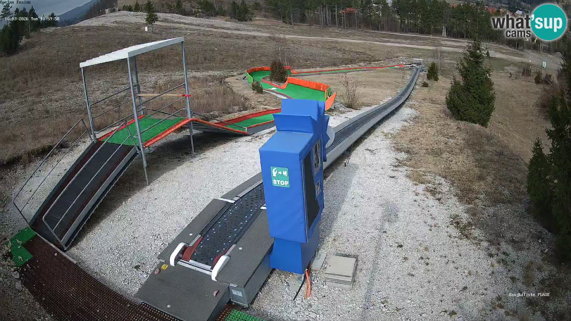 Webcam en direct Piste de luge de Fužine – Croatie
