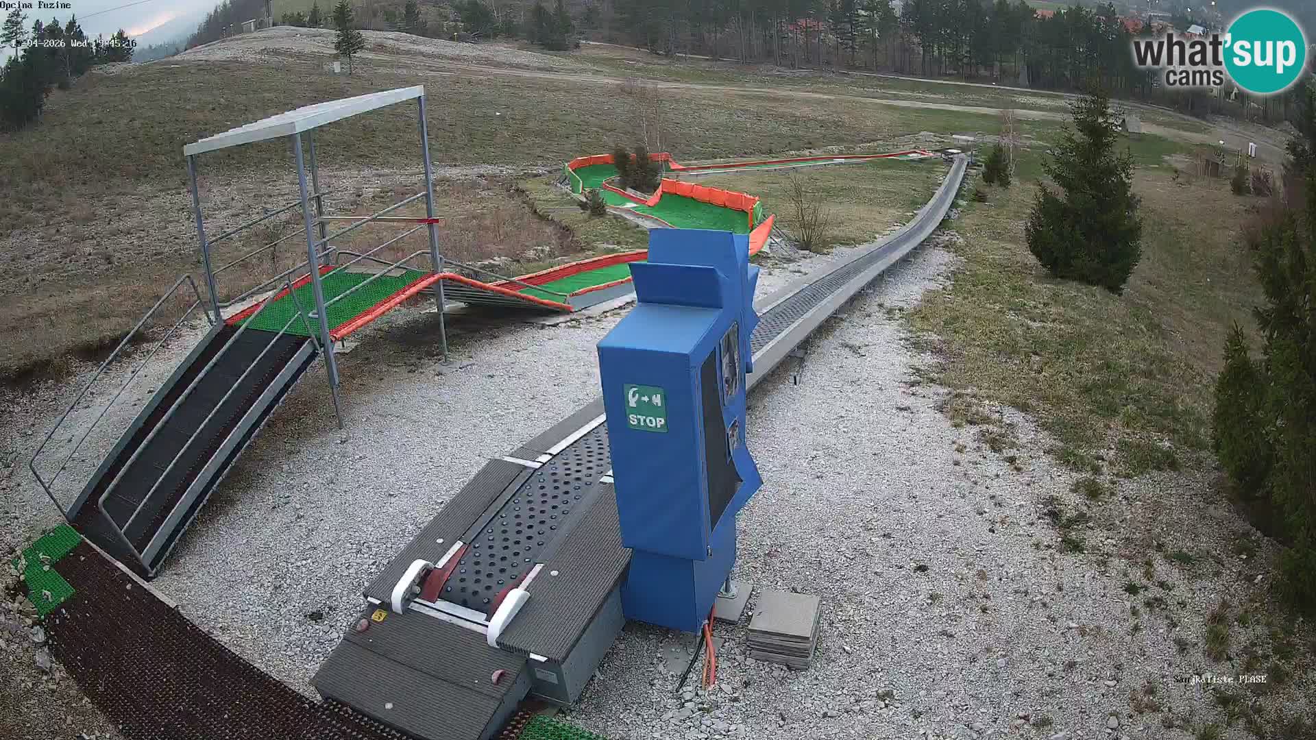 Webcam en direct Piste de luge de Fužine – Croatie