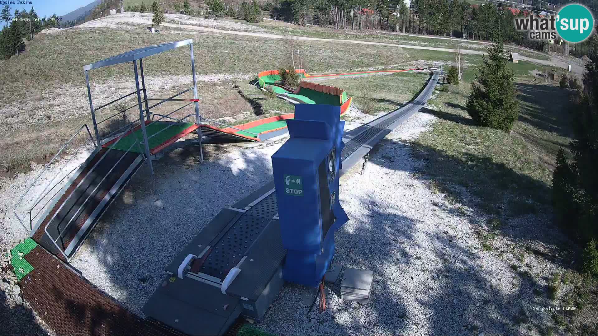 Live webcam Fužine toboggan run – Croatia