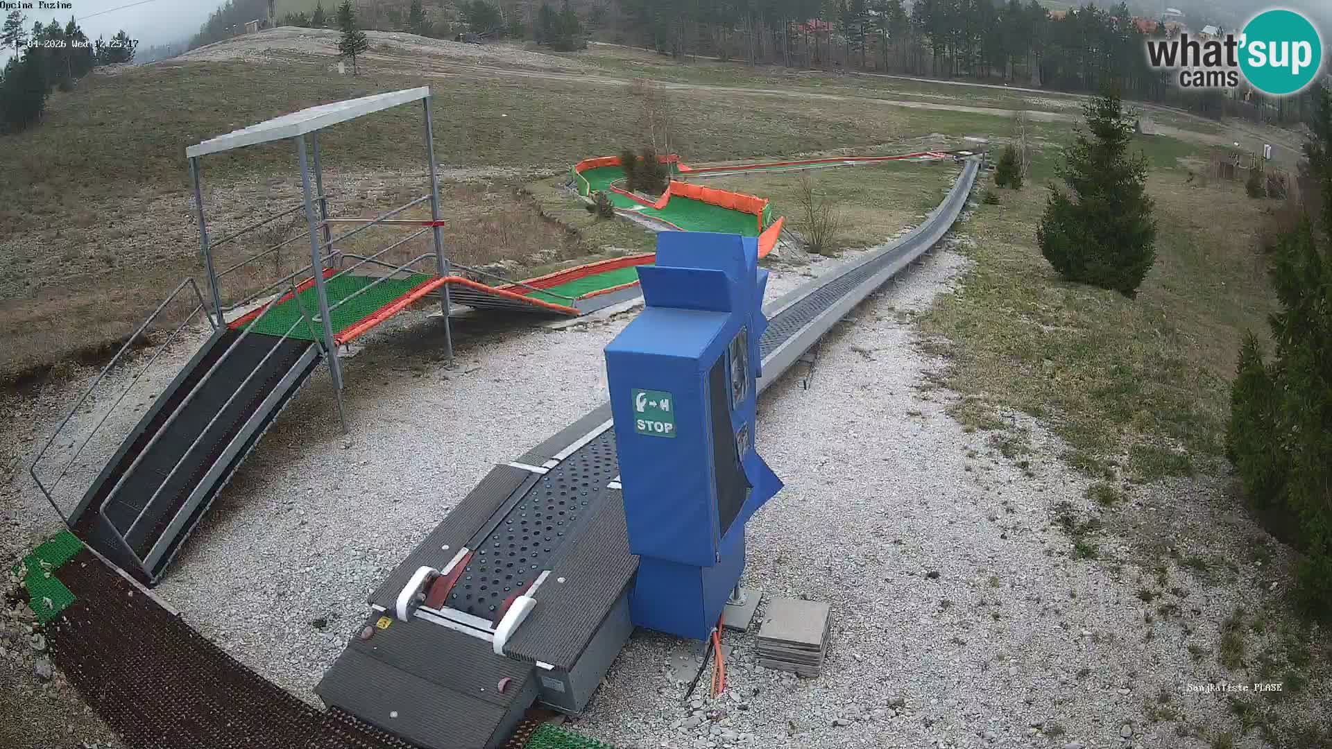 Live webcam Fužine toboggan run – Croatia