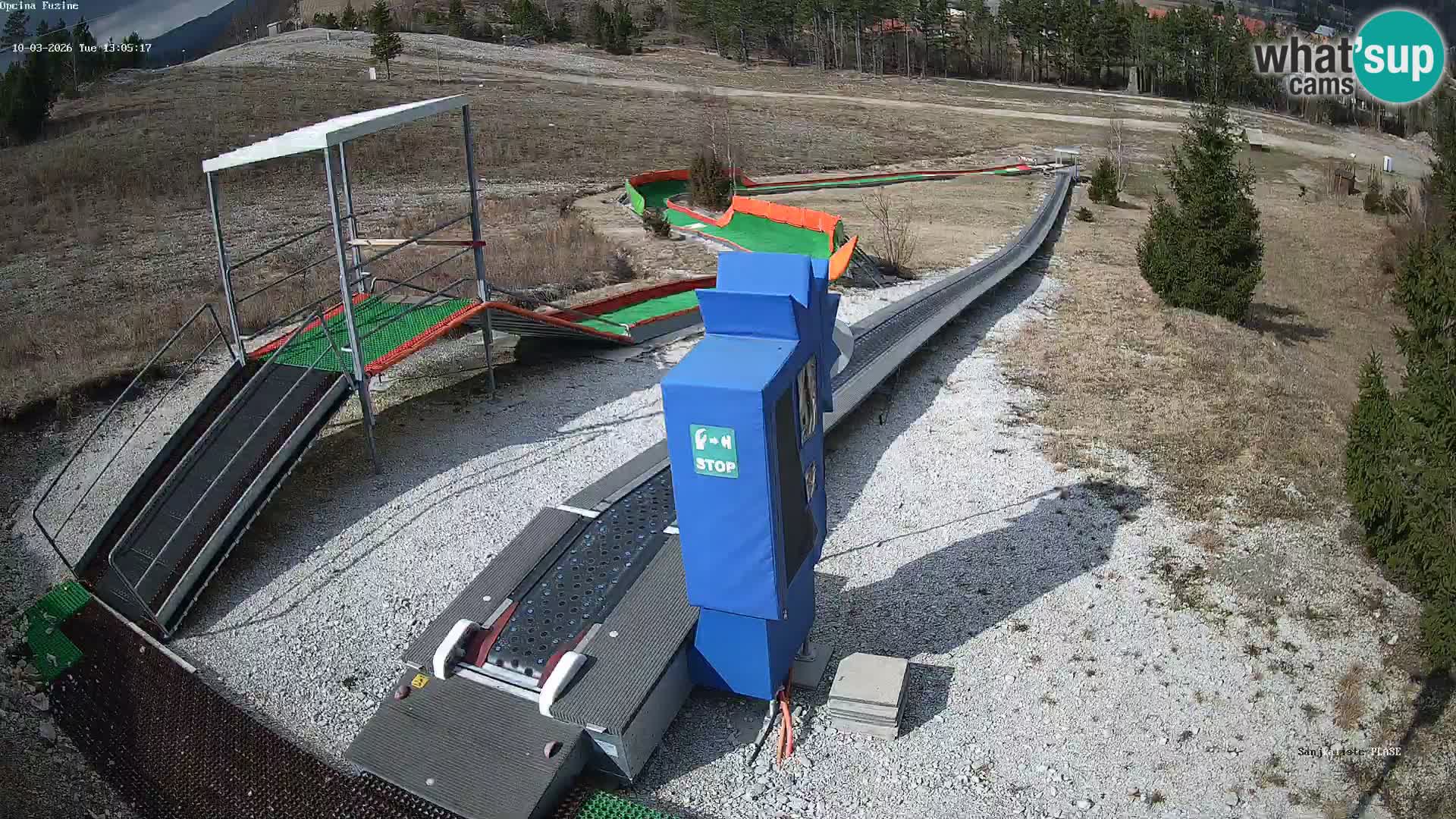 Live webcam Pista da slittino Fužine – Croazia