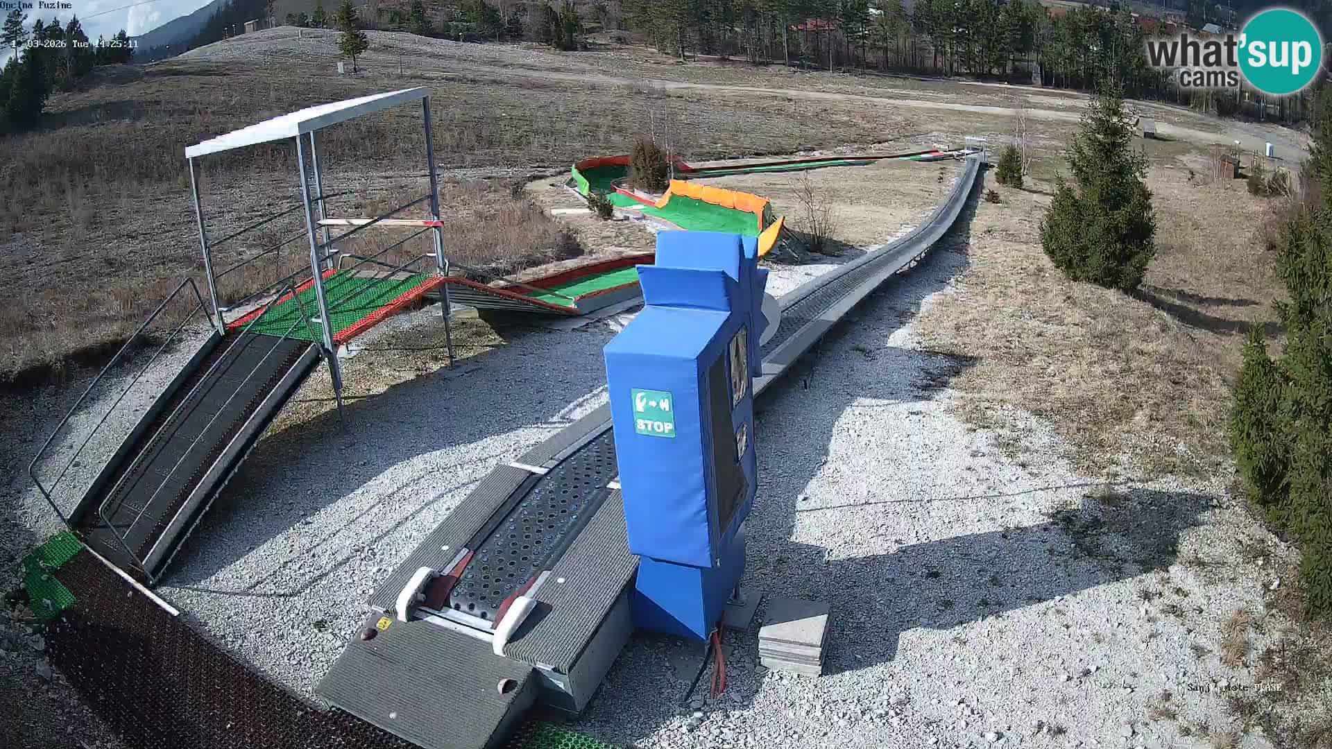 Live webcam Pista da slittino Fužine – Croazia