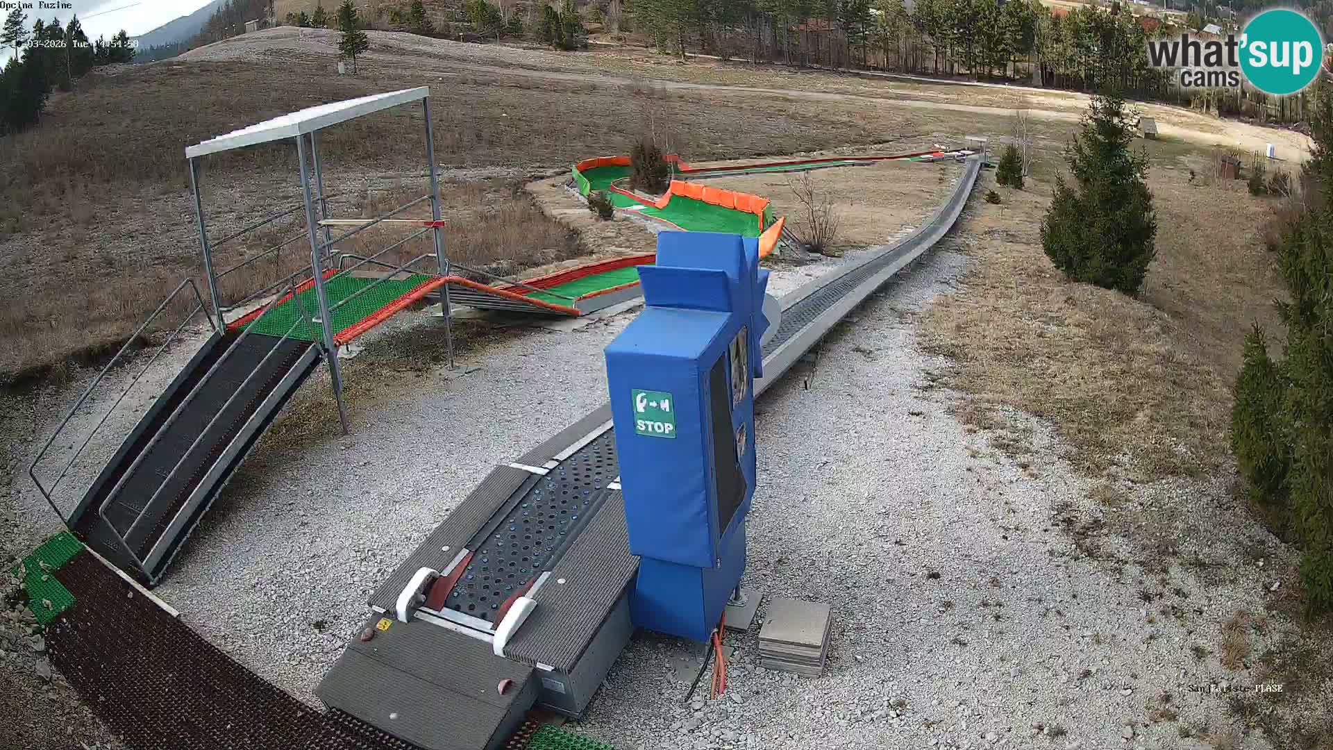 Live webcam Pista da slittino Fužine – Croazia