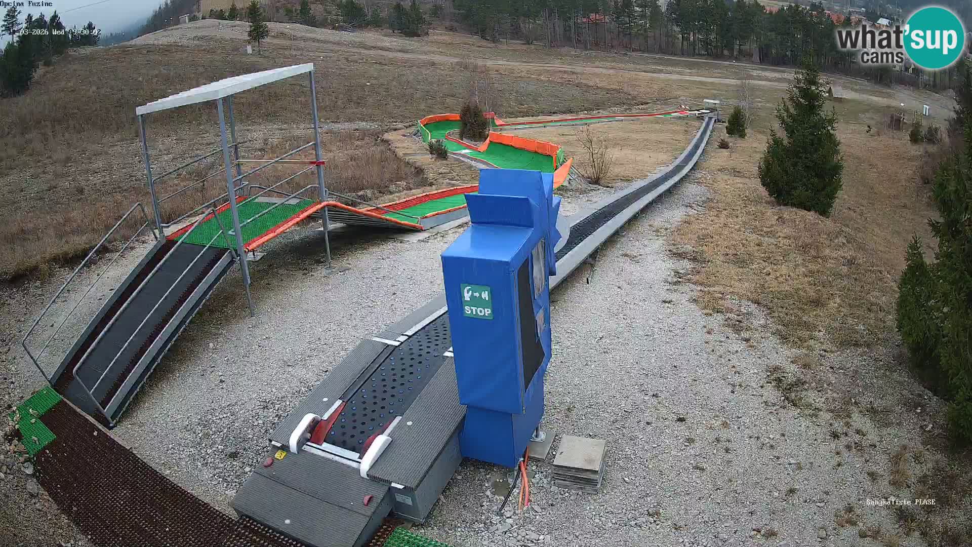 Live webcam Fužine toboggan run – Croatia