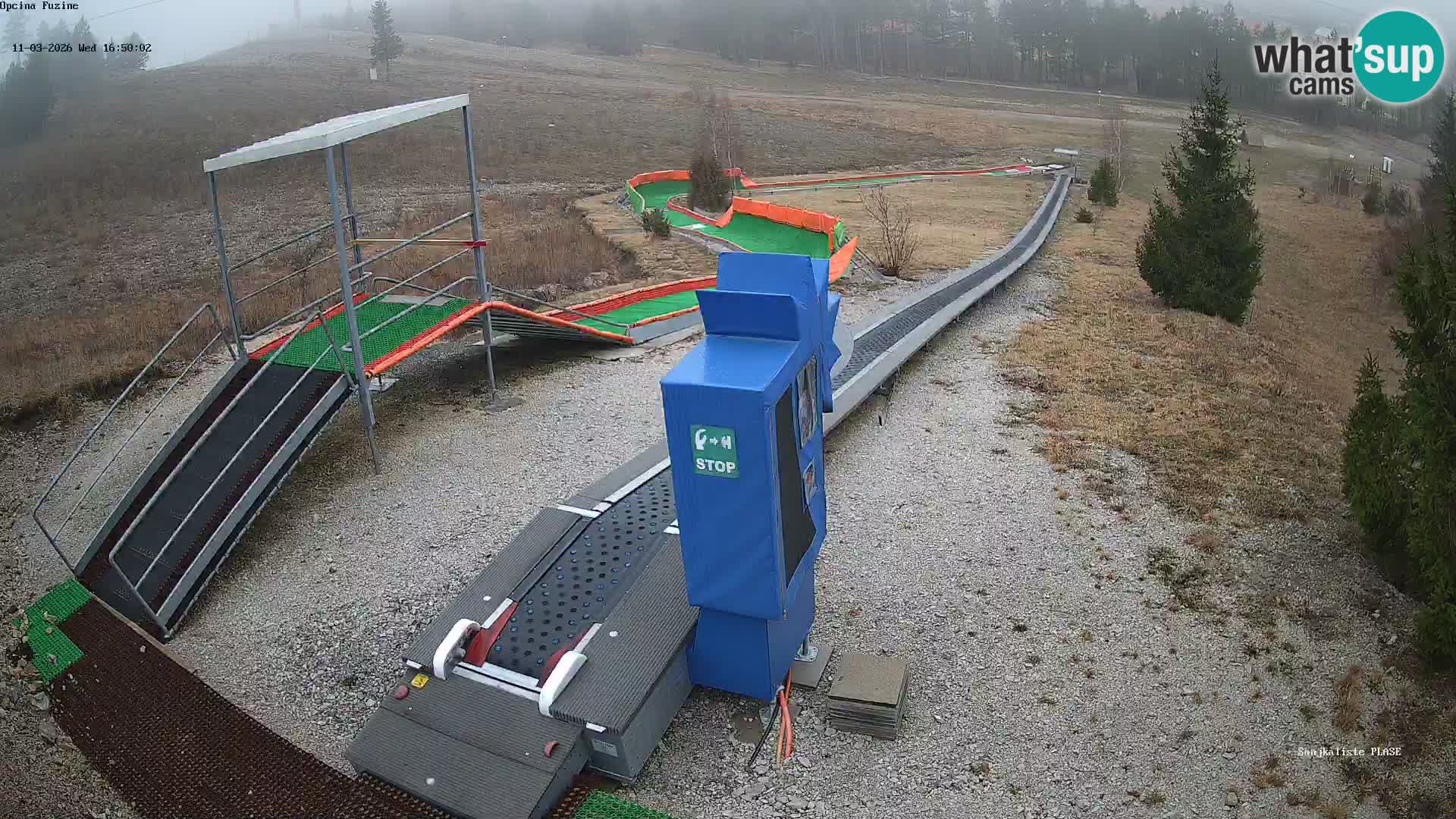 Webcam en vivo Pista de trineo Fužine – Croacia