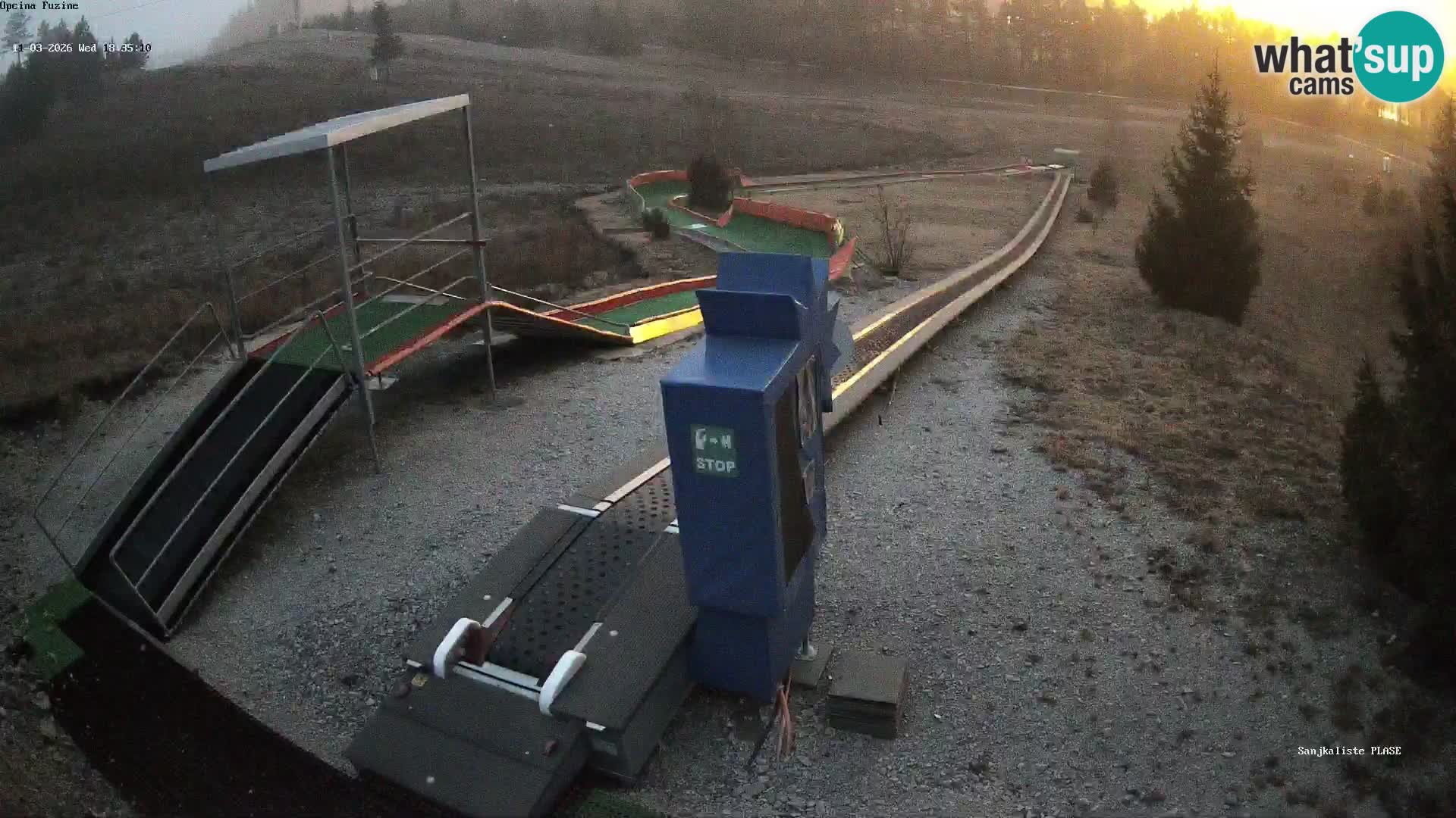 Spletna kamera v živo Sankališče Fužine – Hrvaška