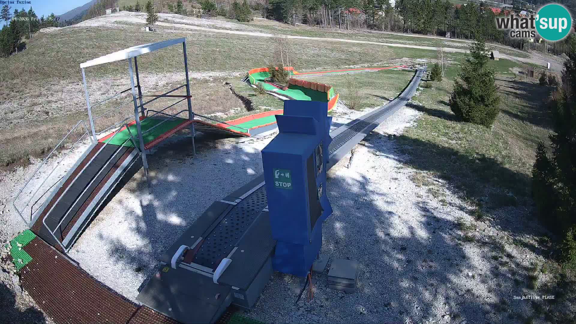 Webcam en vivo Pista de trineo Fužine – Croacia