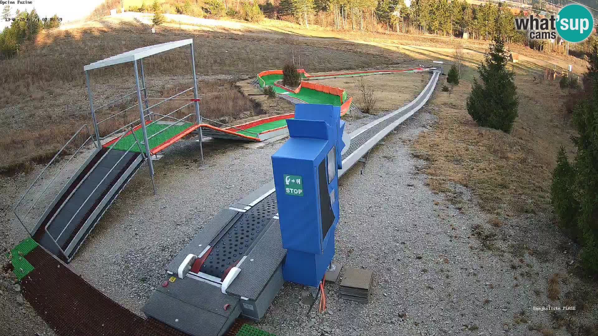 Live webcam Fužine toboggan run – Croatia