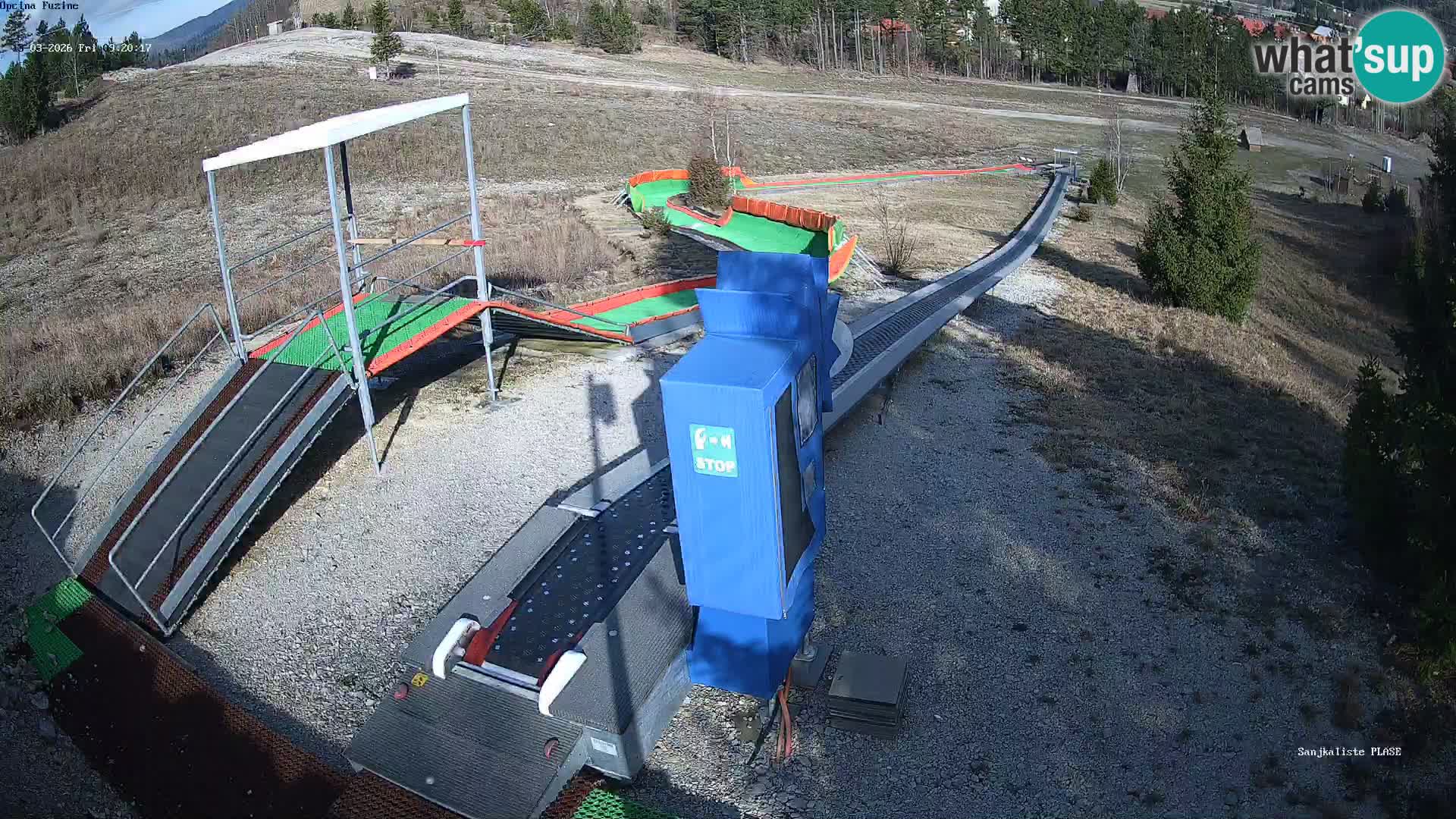 Webcam en direct Piste de luge de Fužine – Croatie