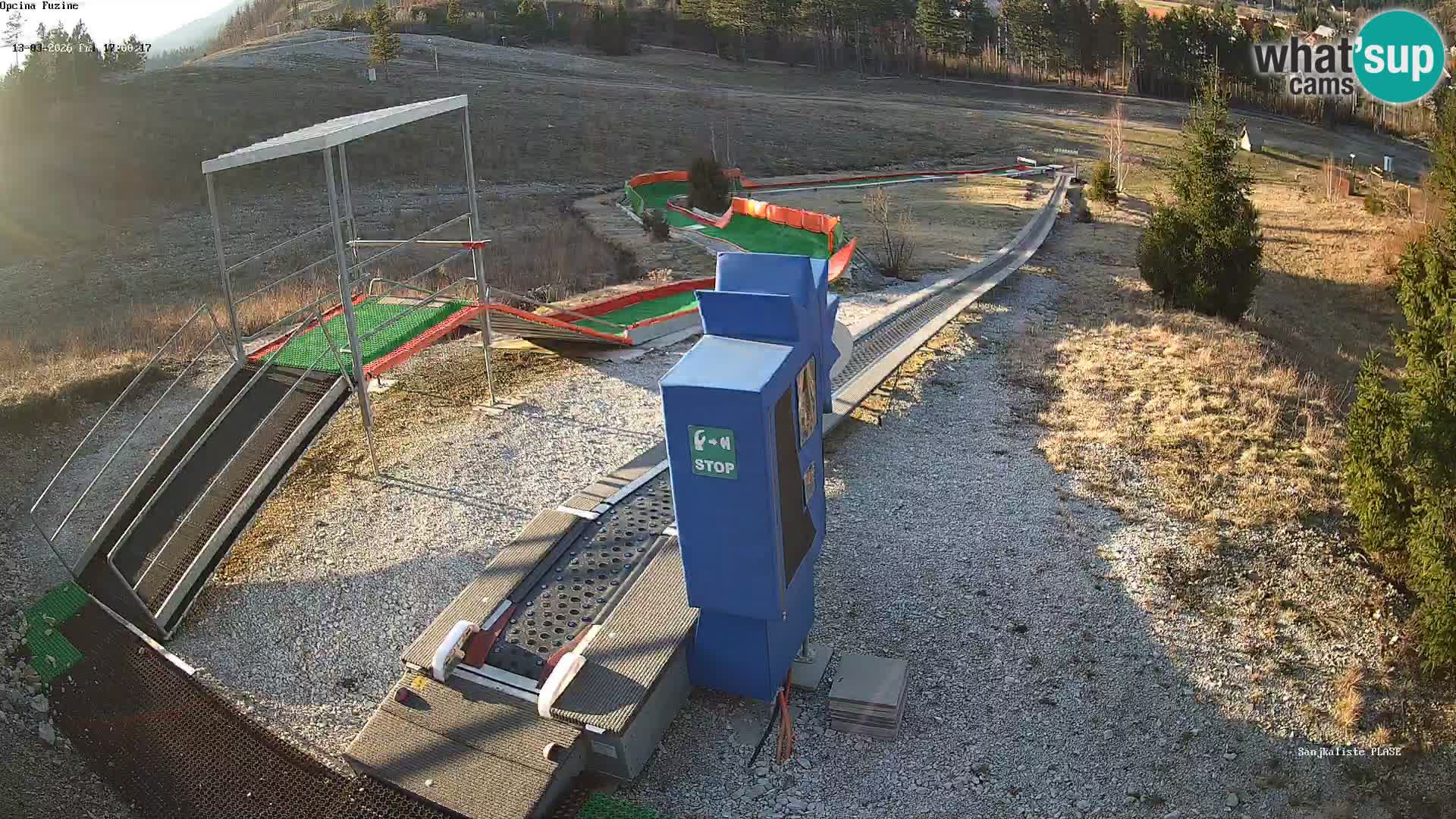 Webcam en vivo Pista de trineo Fužine – Croacia